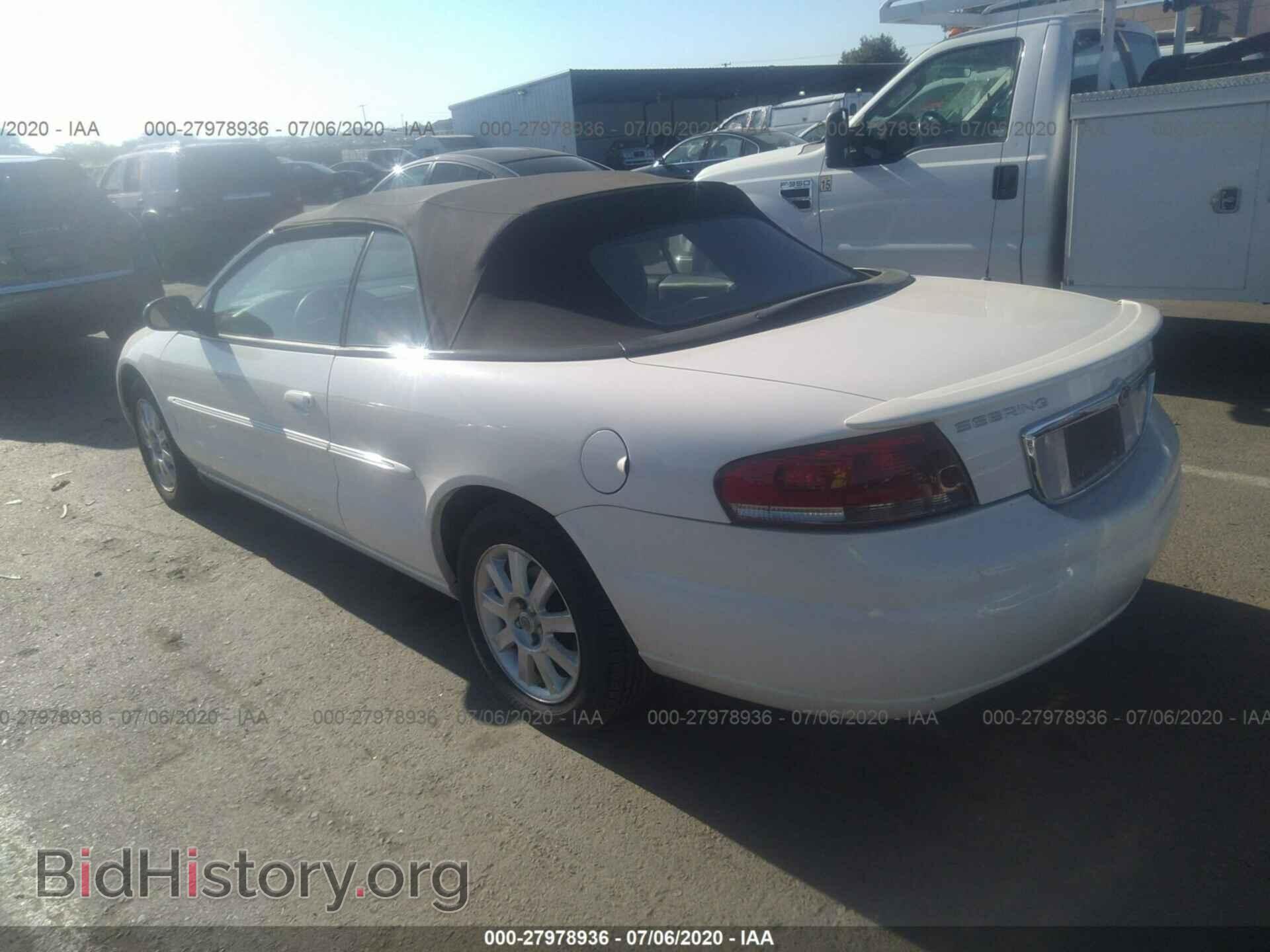2004 CHRYSLER SEBRING - VIN: 1C3EL75R54N188802 - Фото 3