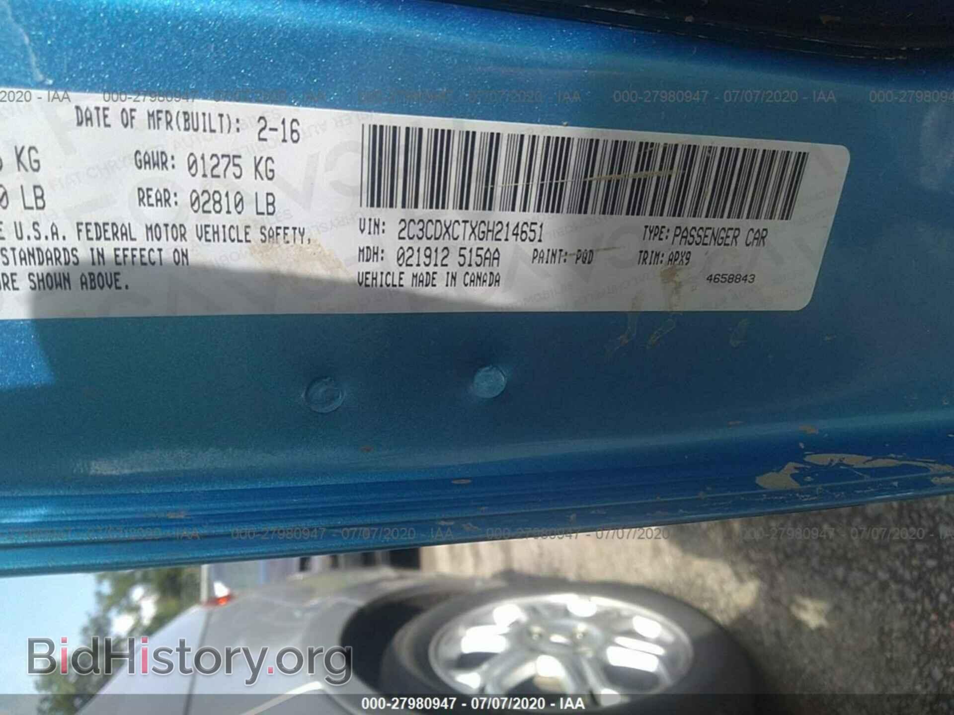 2016 DODGE CHARGER - VIN: 2C3CDXCTXGH214651 - Photo 9