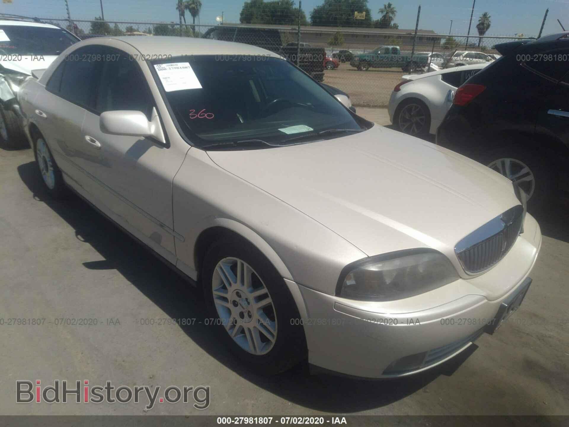 Фотография 1LNHM87A13Y654561 - LINCOLN LS 2003