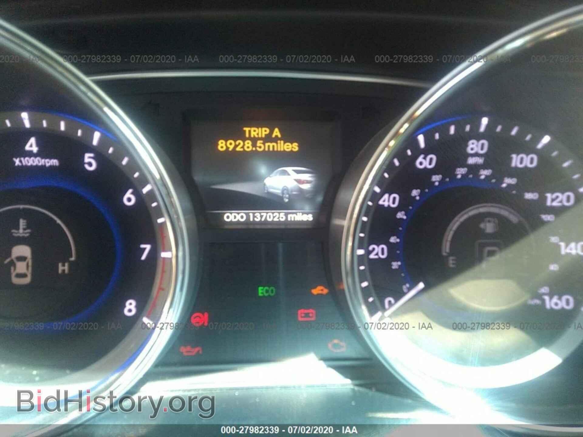 2014 HYUNDAI SONATA - VIN: 5NPEC4AB3EH882005 - Фото 7
