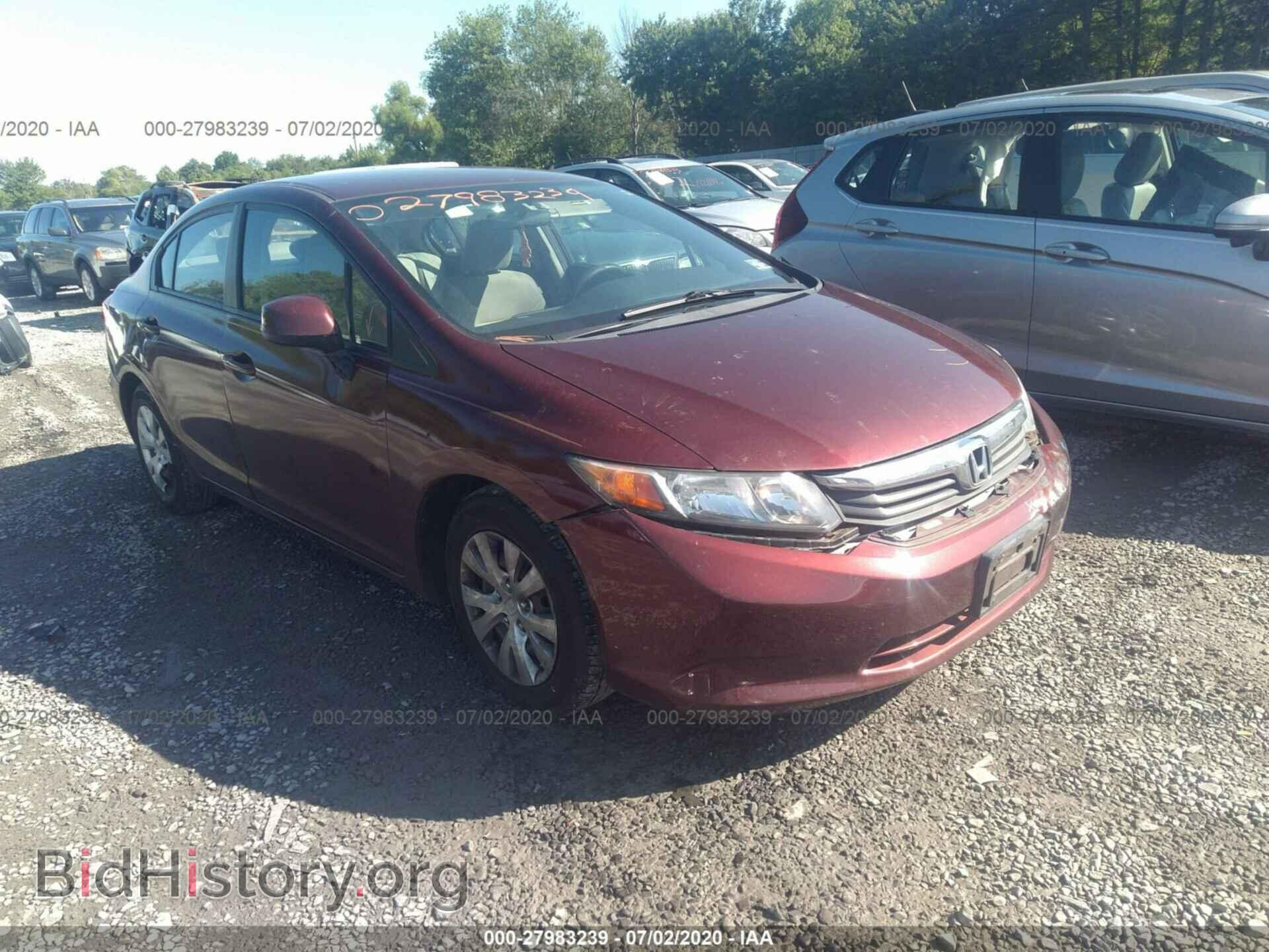 Фотография 19XFB2F52CE351507 - HONDA CIVIC SDN 2012