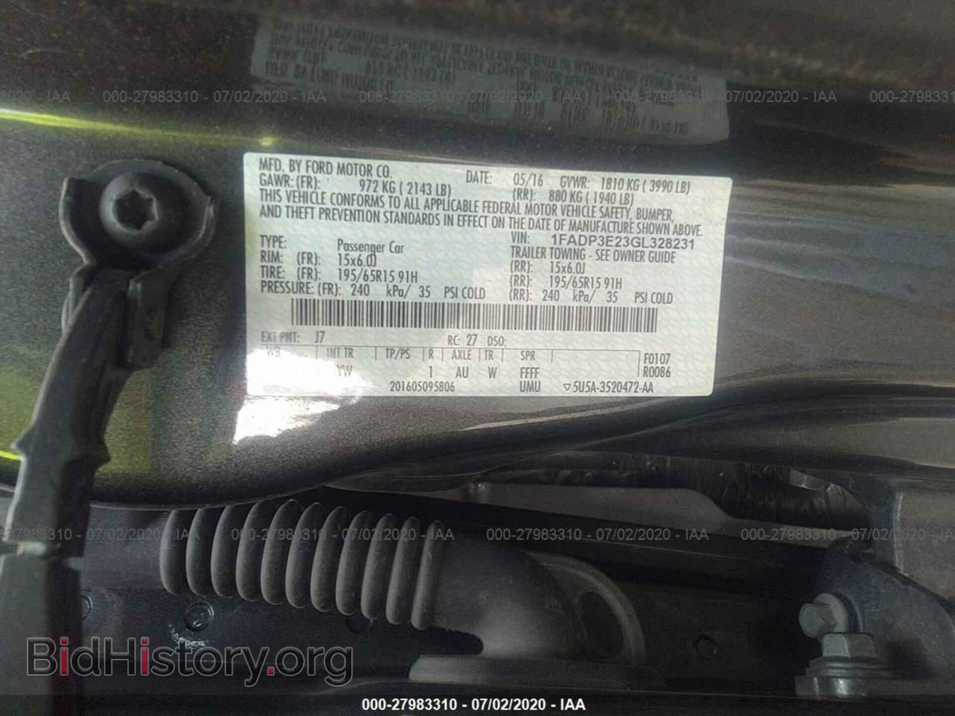 2016 FORD FOCUS - VIN: 1FADP3E23GL328231 - Photo 9