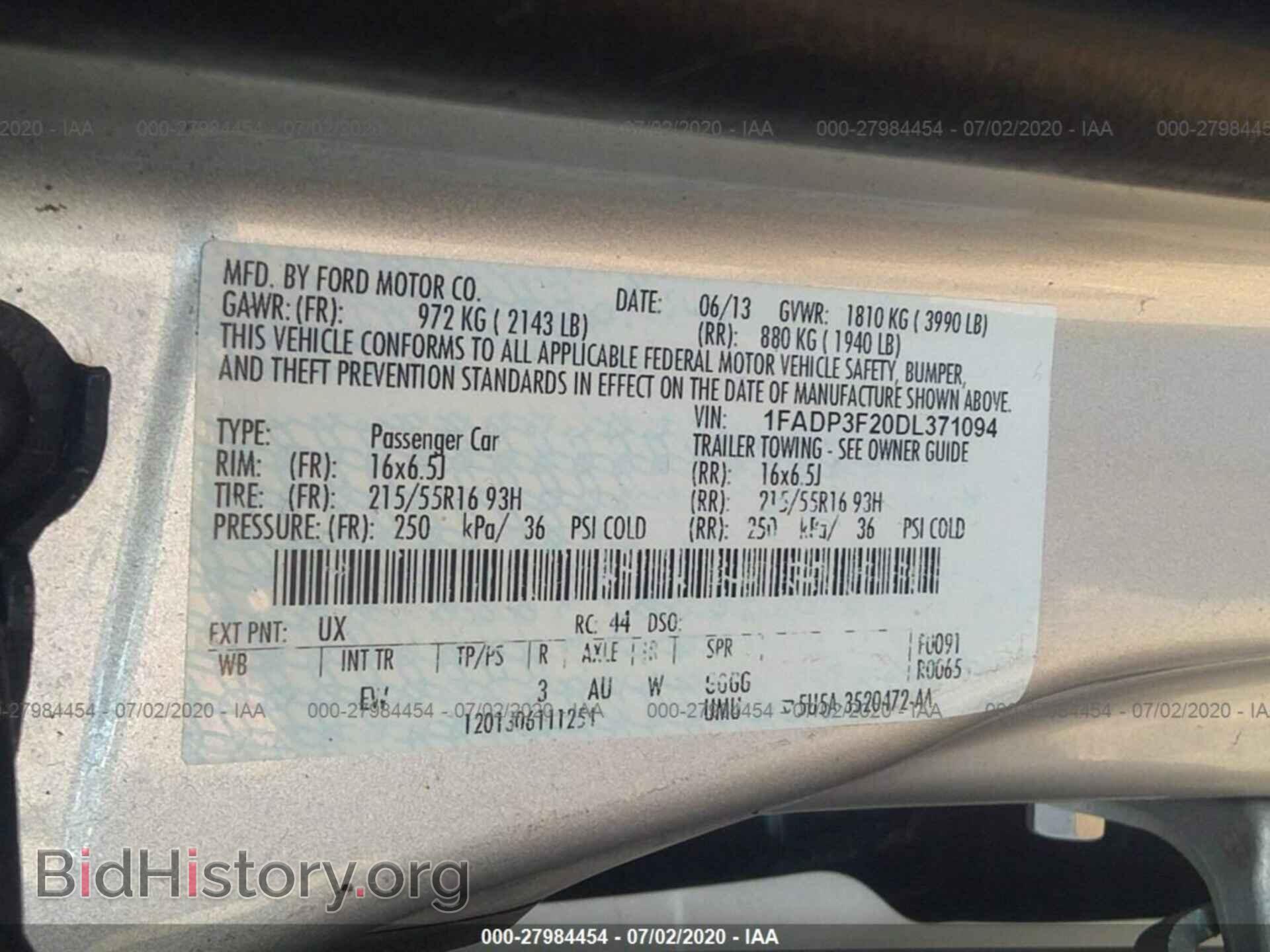 2013 FORD FOCUS - VIN: 1FADP3F20DL371094 - Photo 9