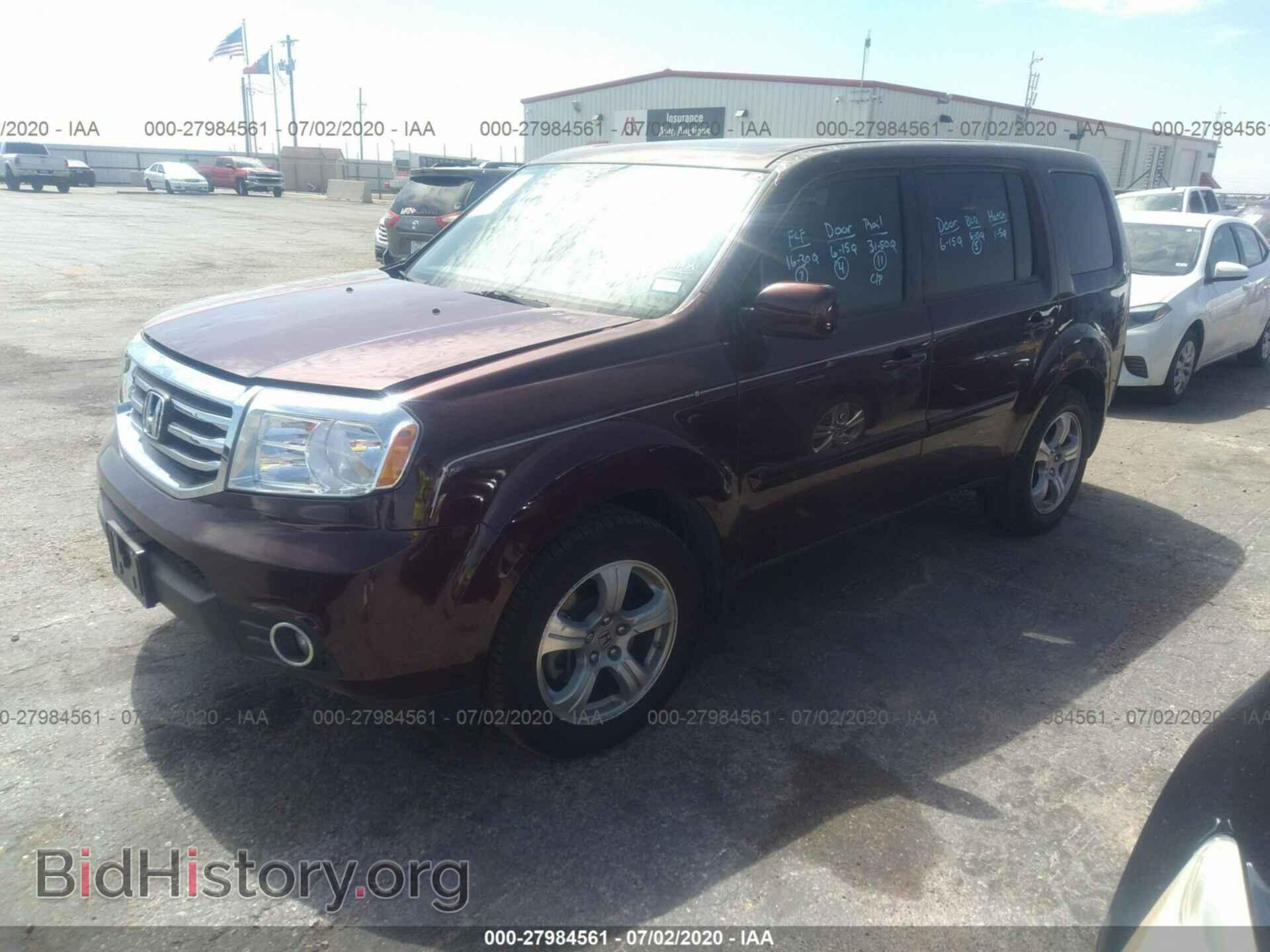 2013 HONDA PILOT - VIN: 5FNYF3H51DB044048 - Photo 2