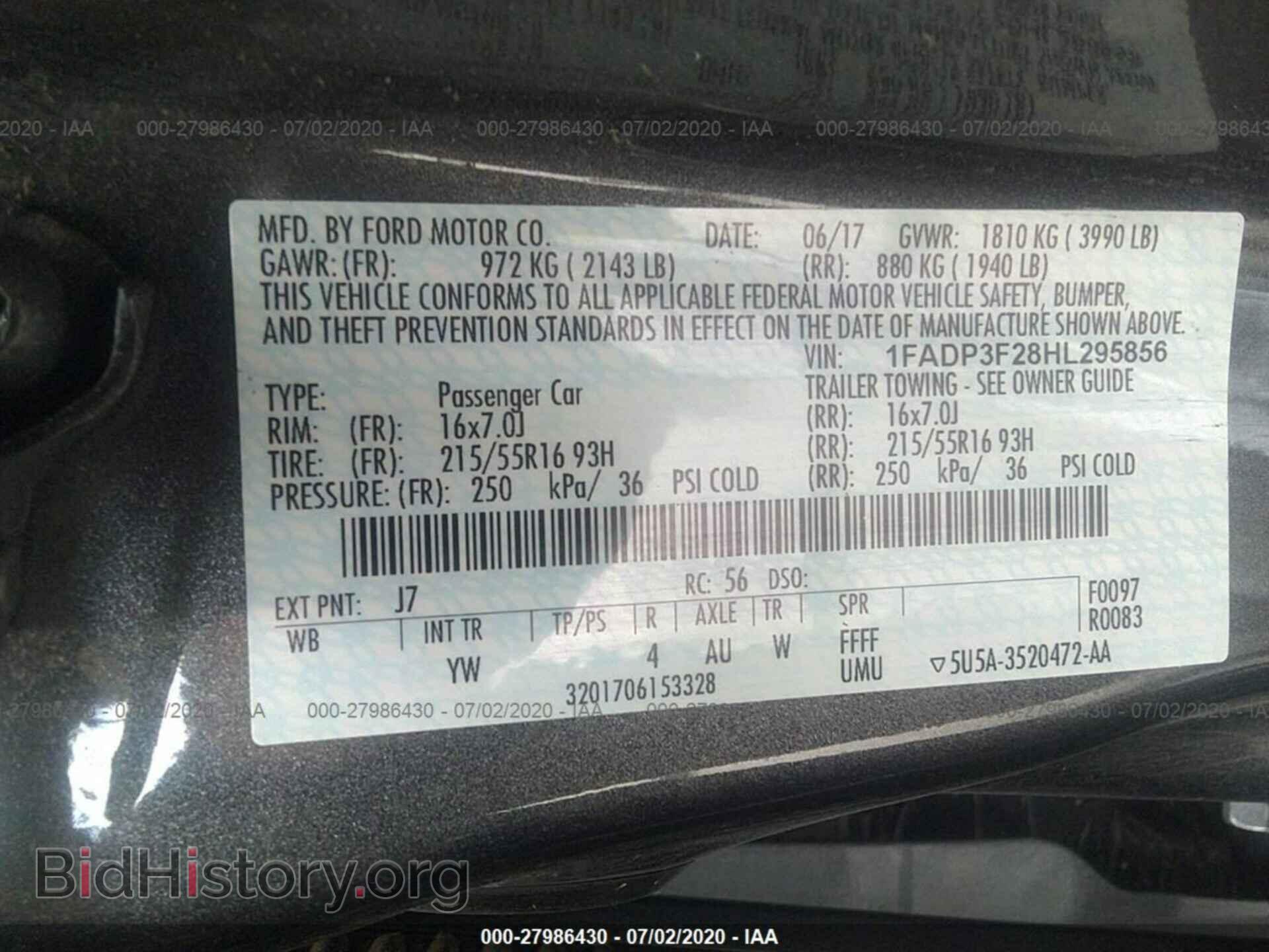 2017 FORD FOCUS - VIN: 1FADP3F28HL295856 - Photo 9