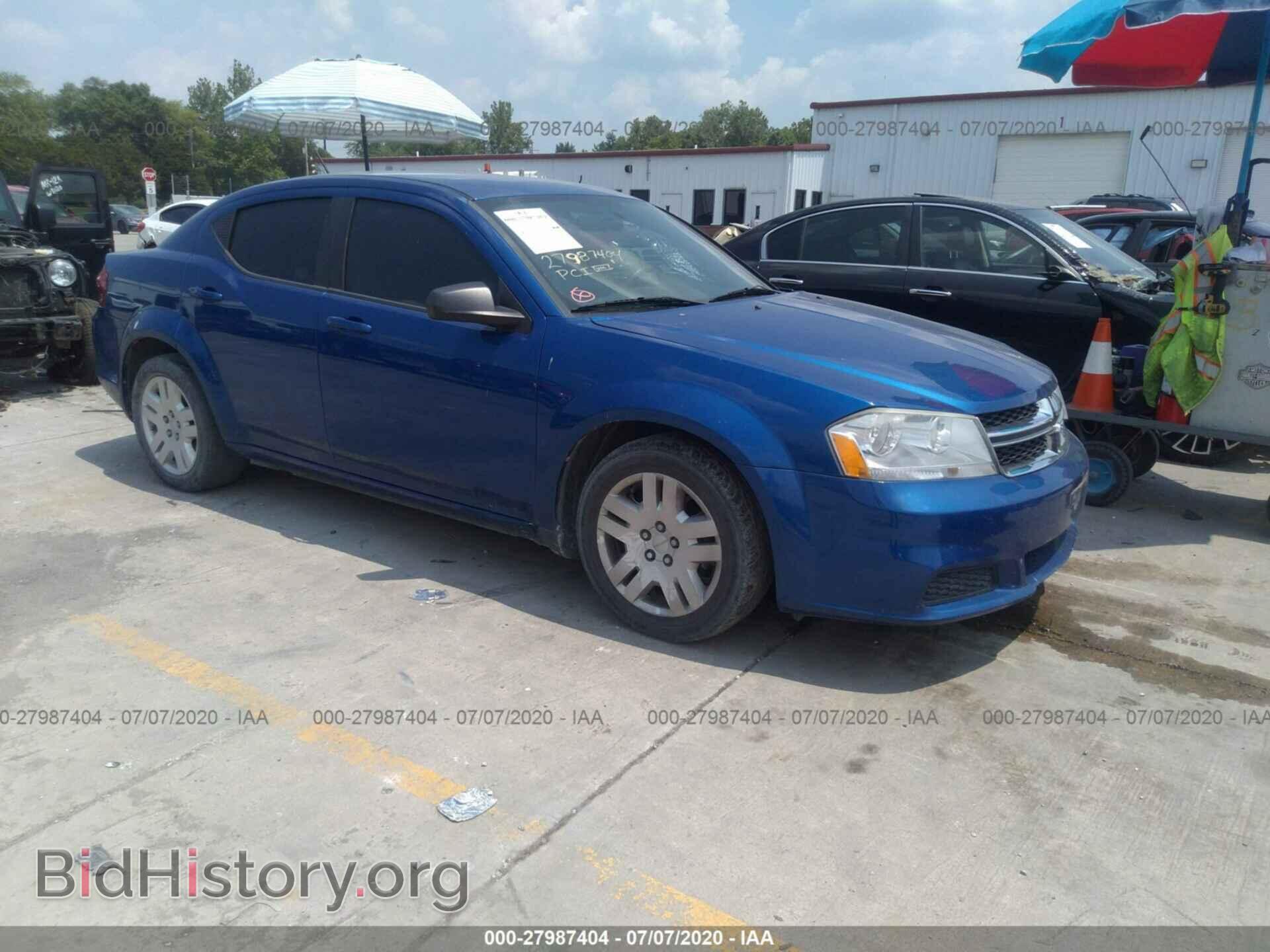 Photo 1C3CDZAG3DN750037 - DODGE AVENGER 2013
