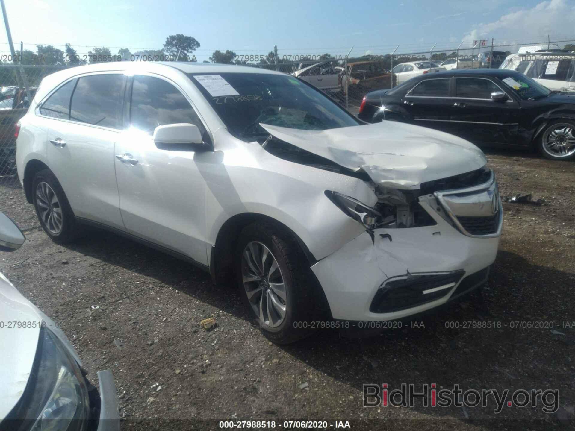 Photo 5FRYD3H42FB001028 - ACURA MDX 2015