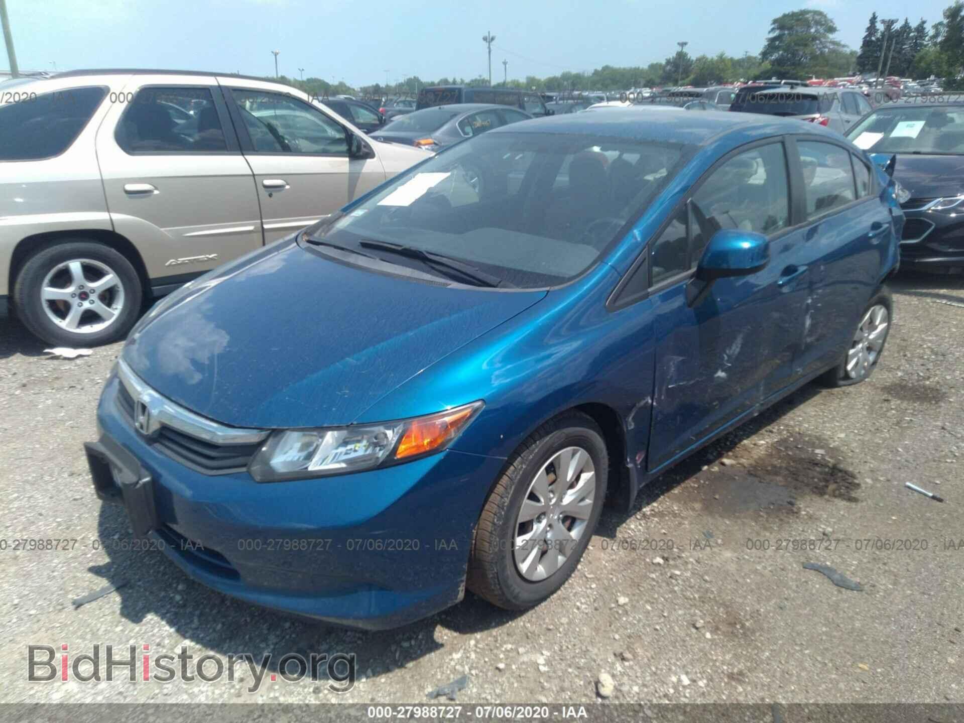 2012 HONDA CIVIC - VIN: 19XFB2F57CE050344 - Фото 2