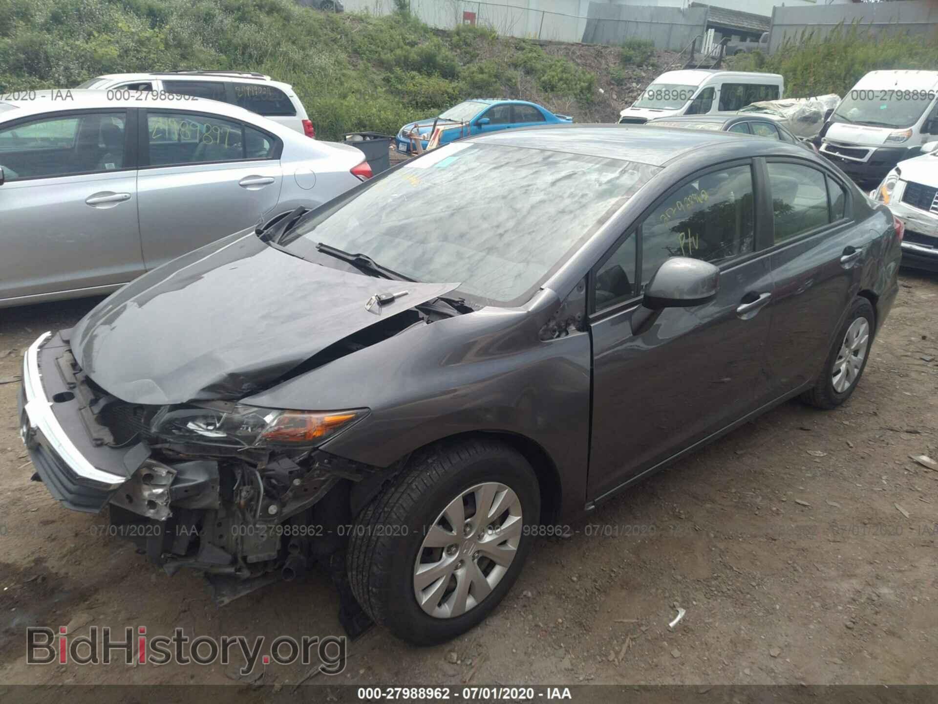 2012 HONDA CIVIC SDN - VIN: 19XFB2F58CE105805 - Фото 2