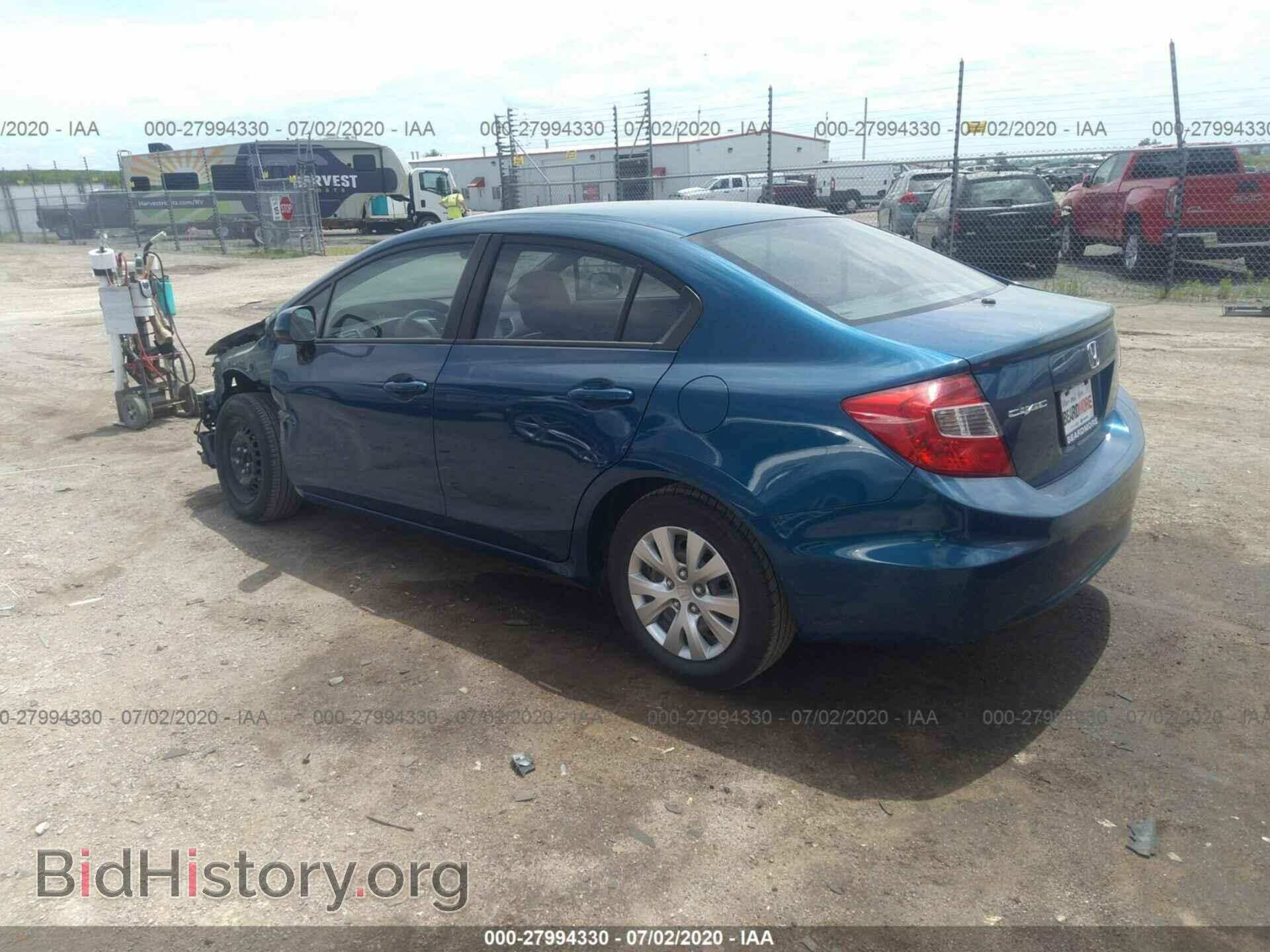 2012 HONDA CIVIC SDN - VIN: 2HGFB2F52CH534511 - Фото 3