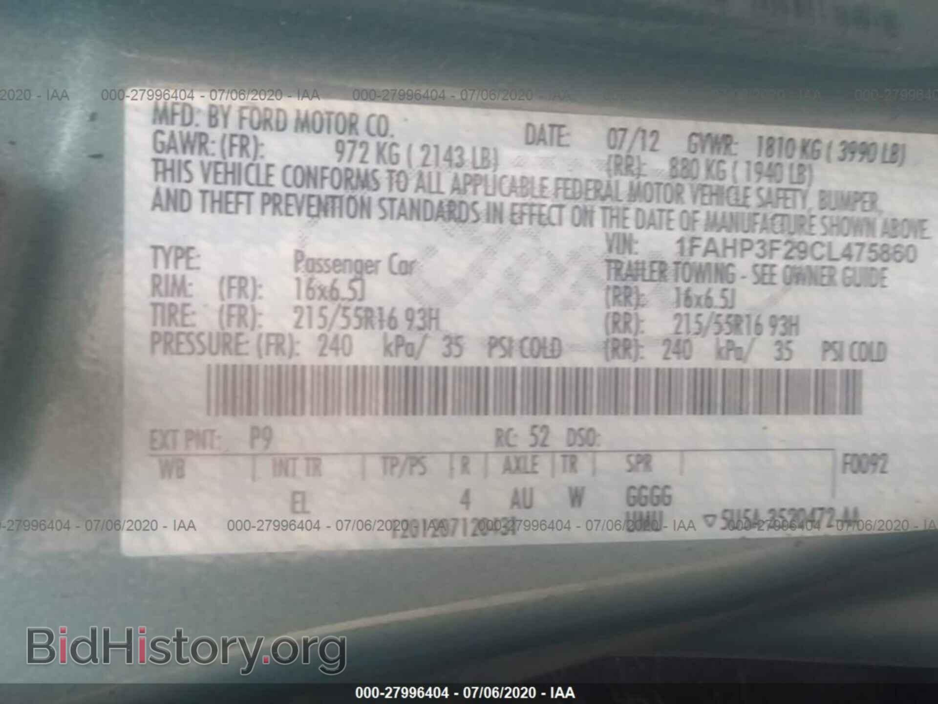 2012 FORD FOCUS - VIN: 1FAHP3F29CL475860 - Photo 9