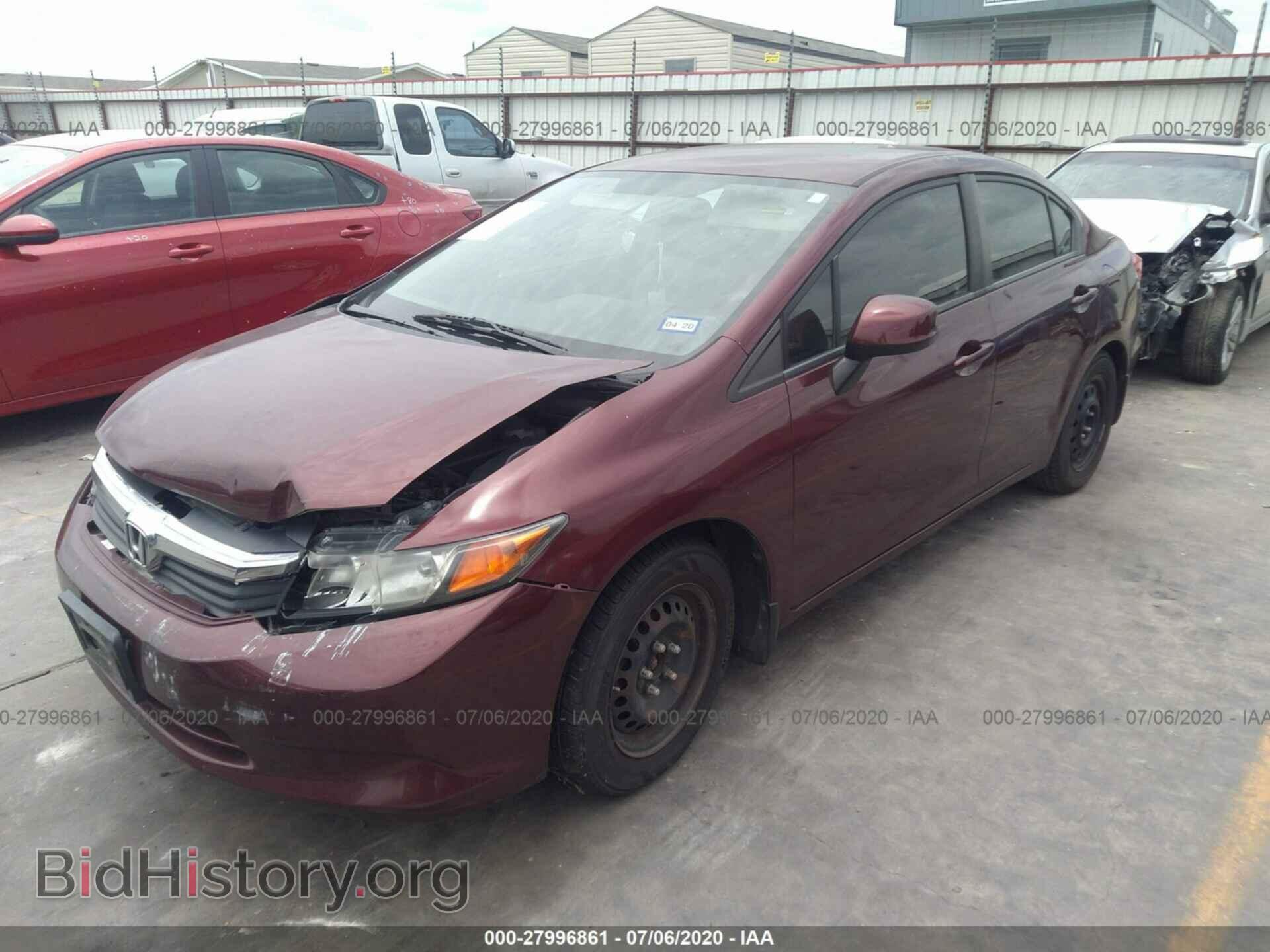 2012 HONDA CIVIC - VIN: 2HGFB2F52CH612883 - Photo 2