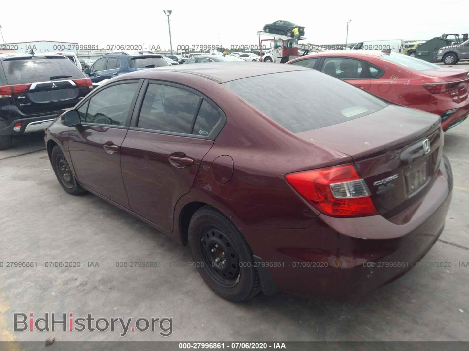 2012 HONDA CIVIC - VIN: 2HGFB2F52CH612883 - Photo 3