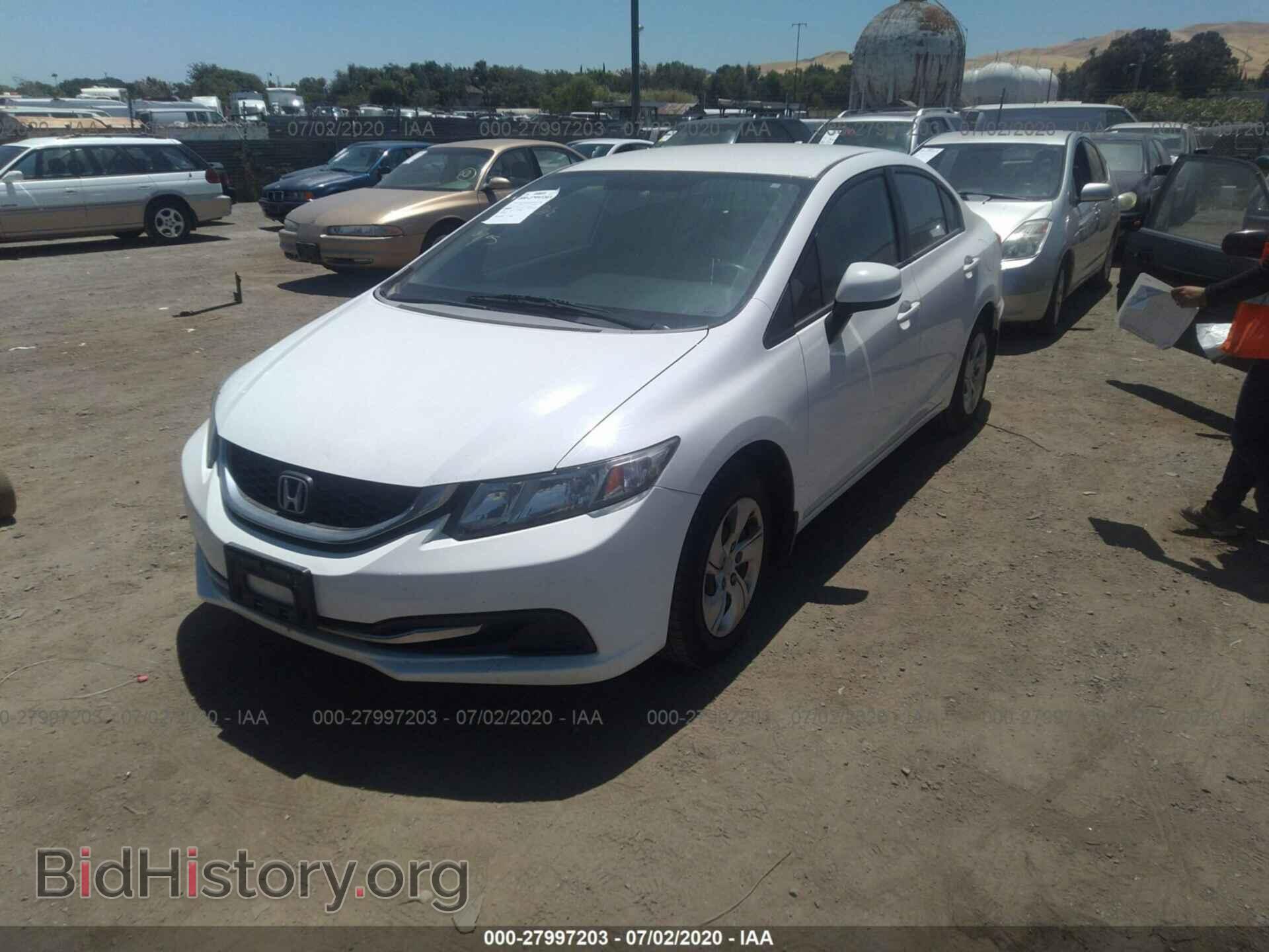 2013 HONDA CIVIC SDN - VIN: 19XFB2F52DE295246 - Фото 2