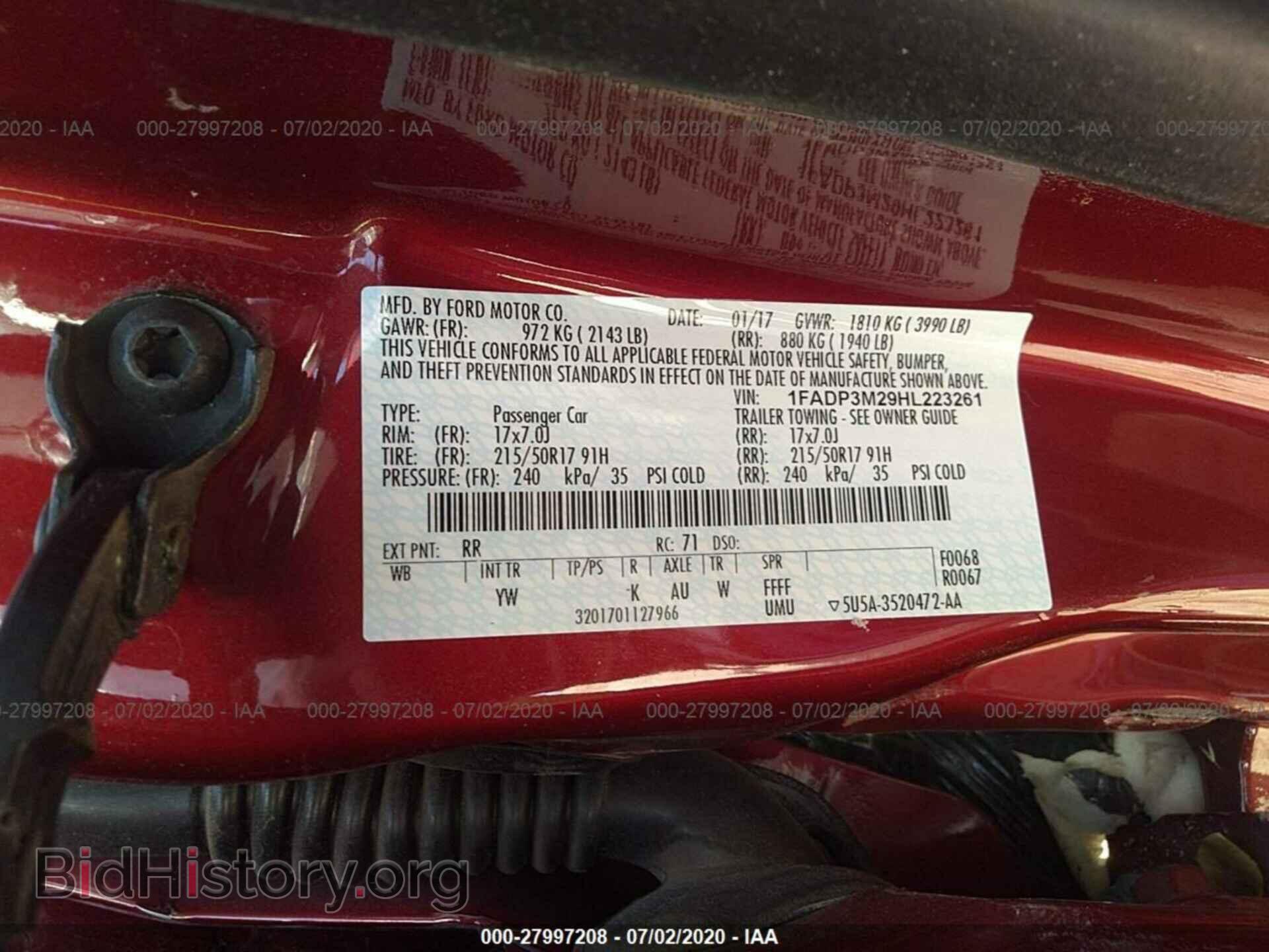 2017 FORD FOCUS - VIN: 1FADP3M29HL223261 - Photo 9