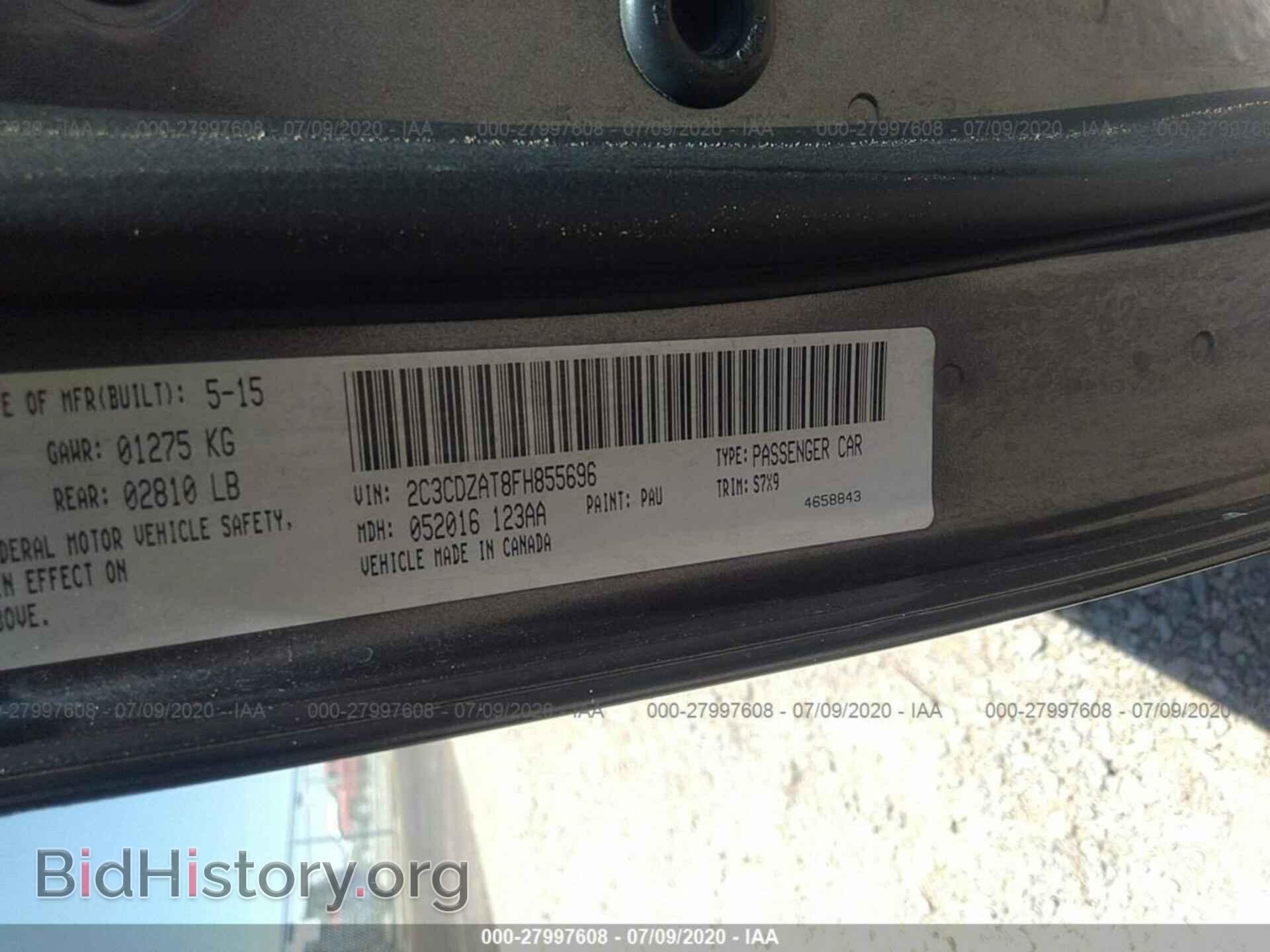 2015 DODGE CHALLENGER - VIN: 2C3CDZAT8FH855696 - Фото 9