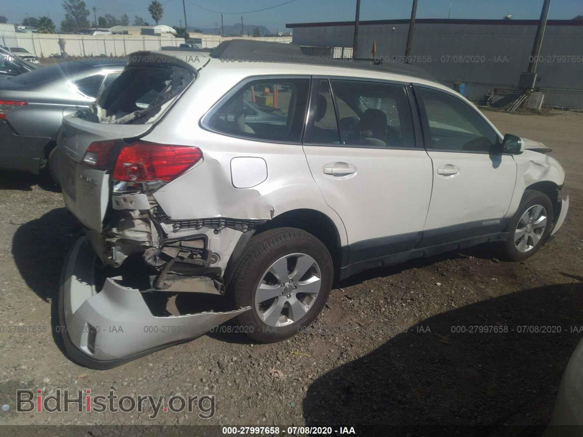 2012 SUBARU OUTBACK - VIN: 4S4BRBAC2C3262569 - Фото 4