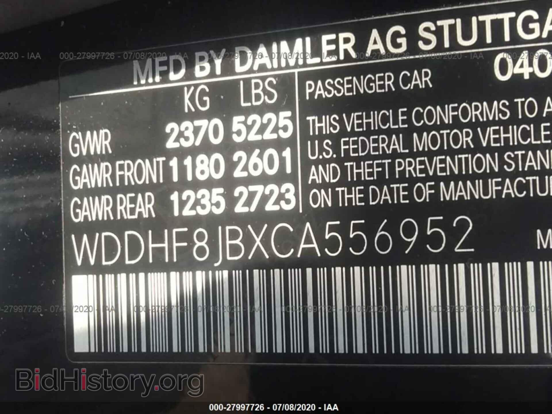 2012 MERCEDES-BENZ E-CLASS - VIN: WDDHF8JBXCA556952 - Photo 9