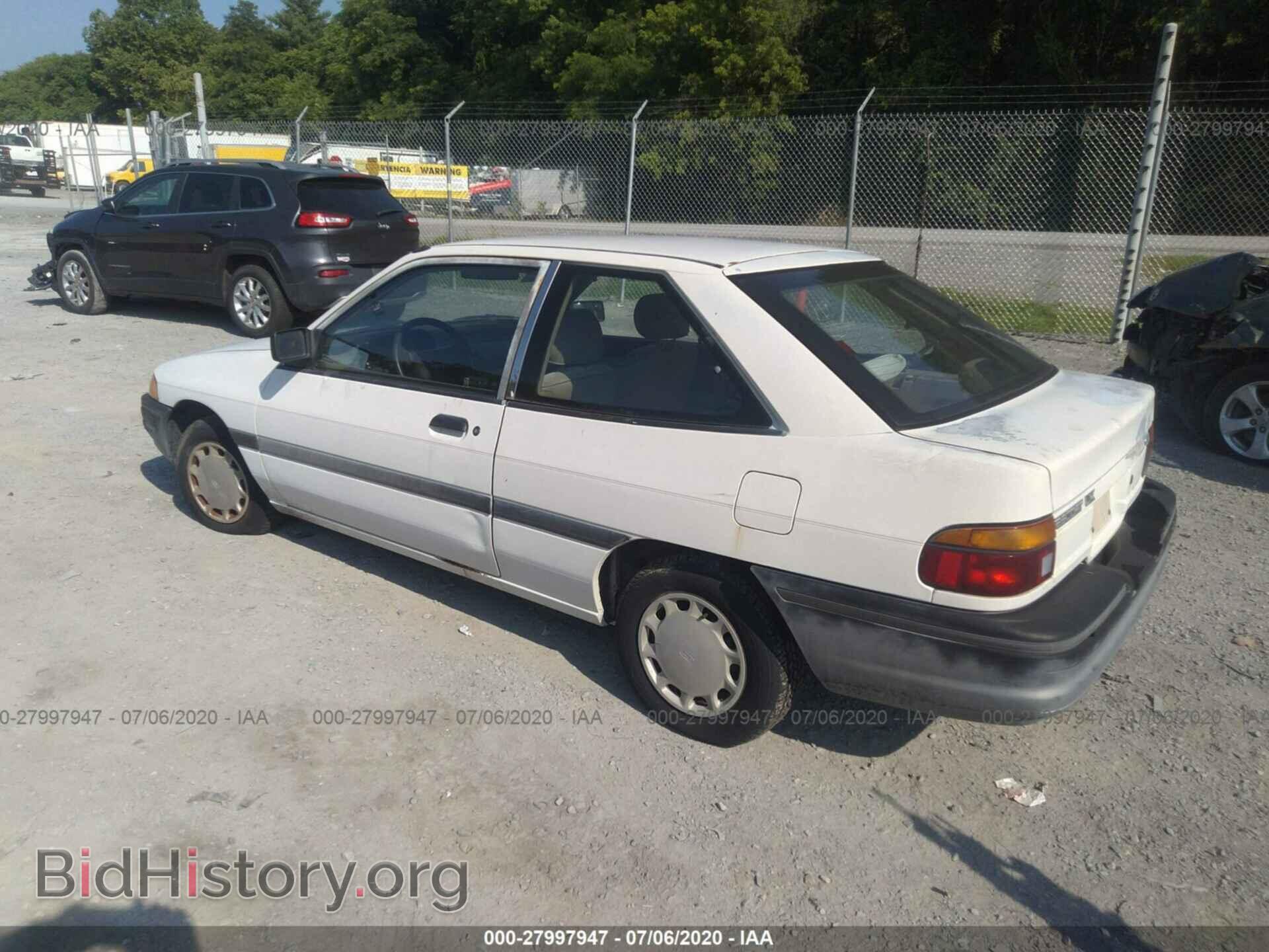 1991 FORD ESCORT - VIN: 1FAPP11J8MW376560 - Фото 3