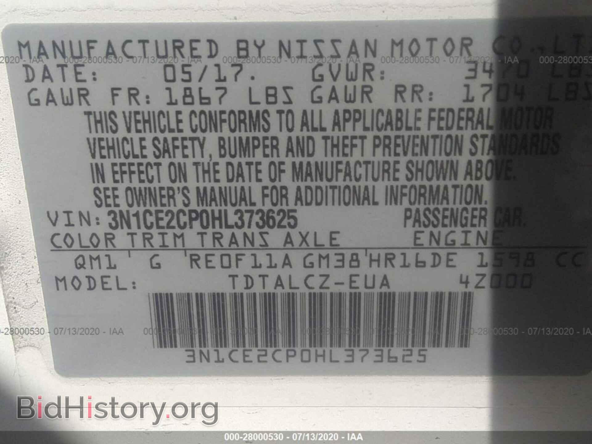 2017 NISSAN VERSA NOTE - VIN: 3N1CE2CP0HL373625 - Photo 9