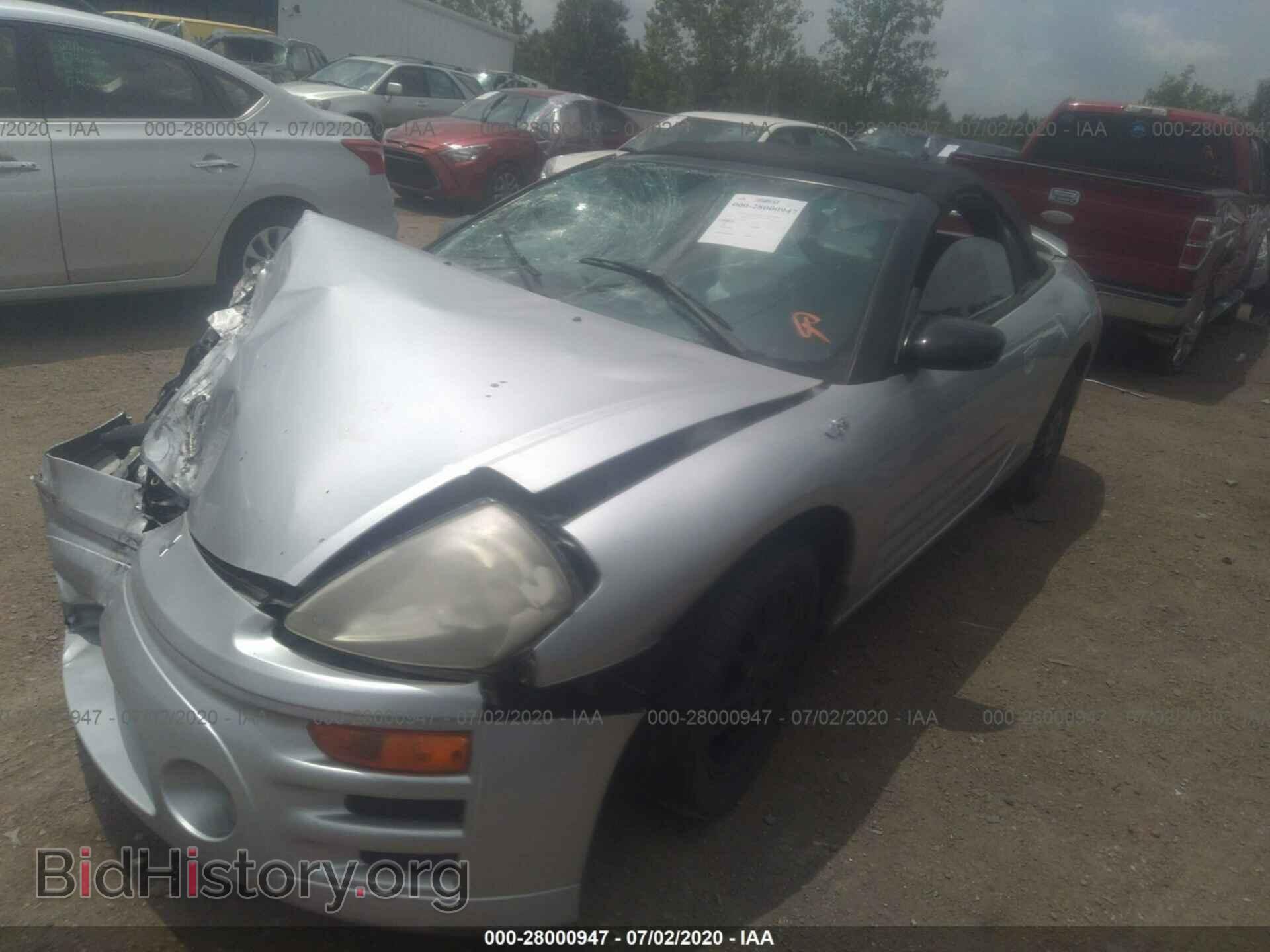 2003 MITSUBISHI ECLIPSE - VIN: 4A3AE45G63E155868 - Фото 2
