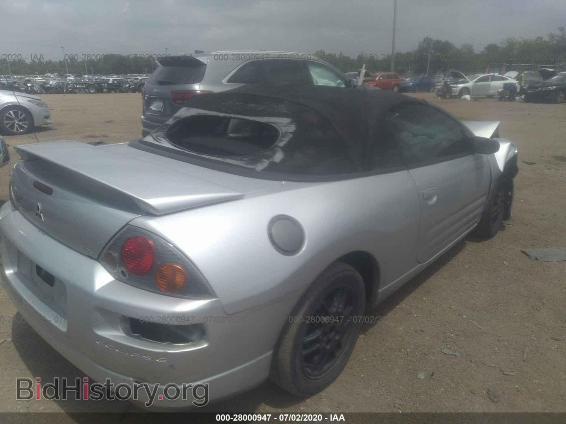 2003 MITSUBISHI ECLIPSE - VIN: 4A3AE45G63E155868 - Фото 4