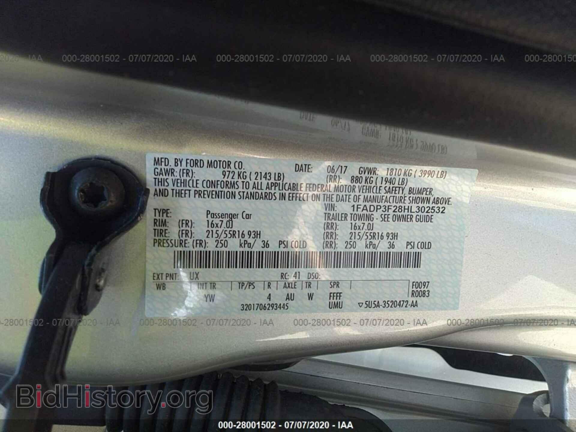 2017 FORD FOCUS - VIN: 1FADP3F28HL302532 - Photo 9