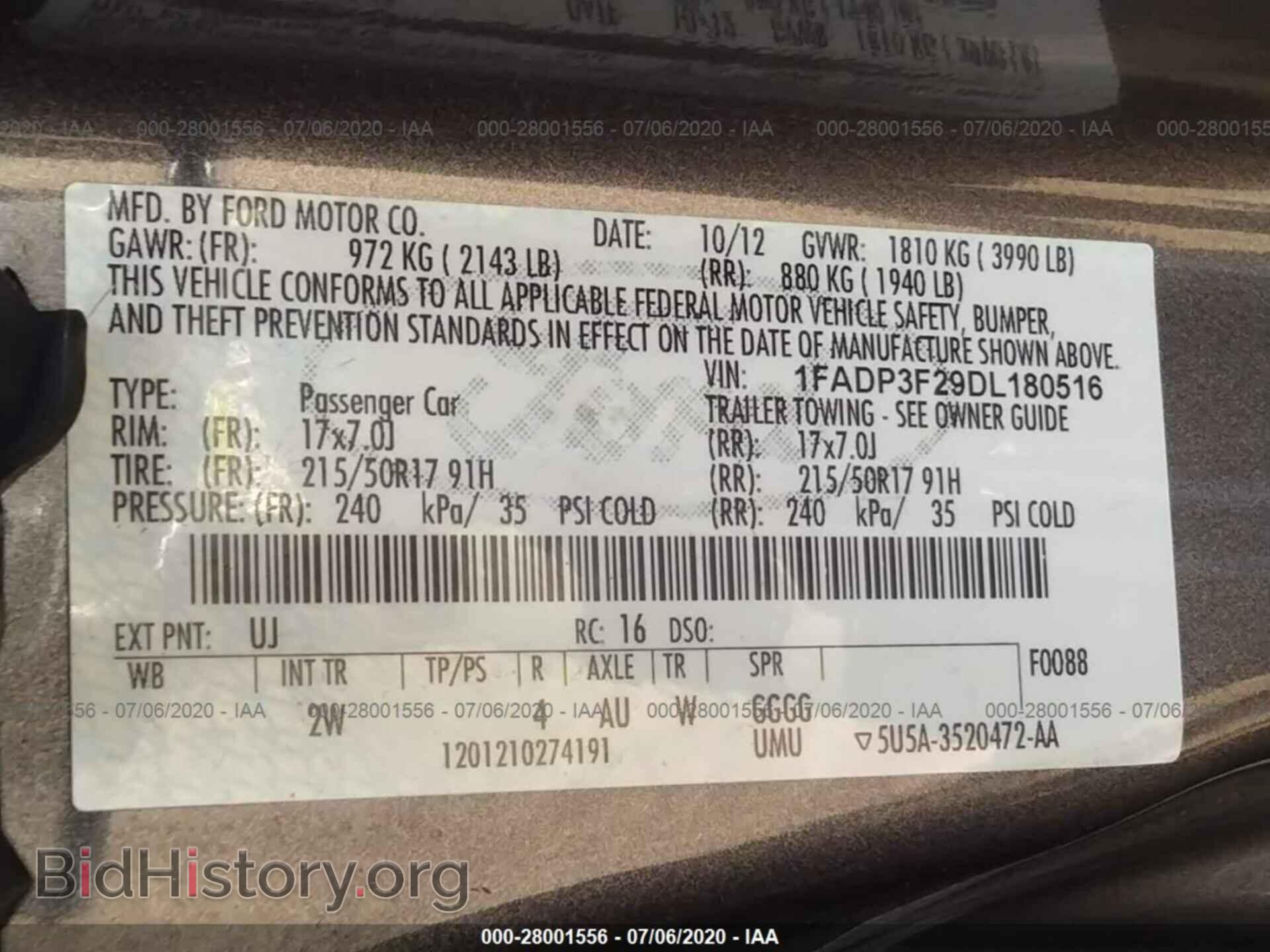 2013 FORD FOCUS - VIN: 1FADP3F29DL180516 - Photo 9