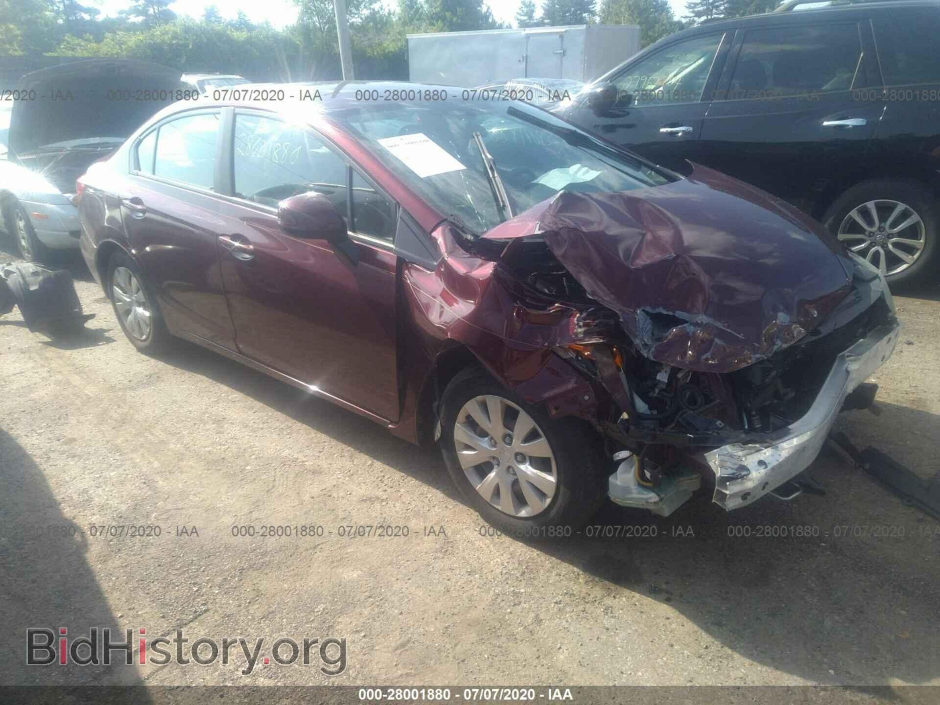 Фотография 2HGFB2F59CH586055 - HONDA CIVIC SDN 2012