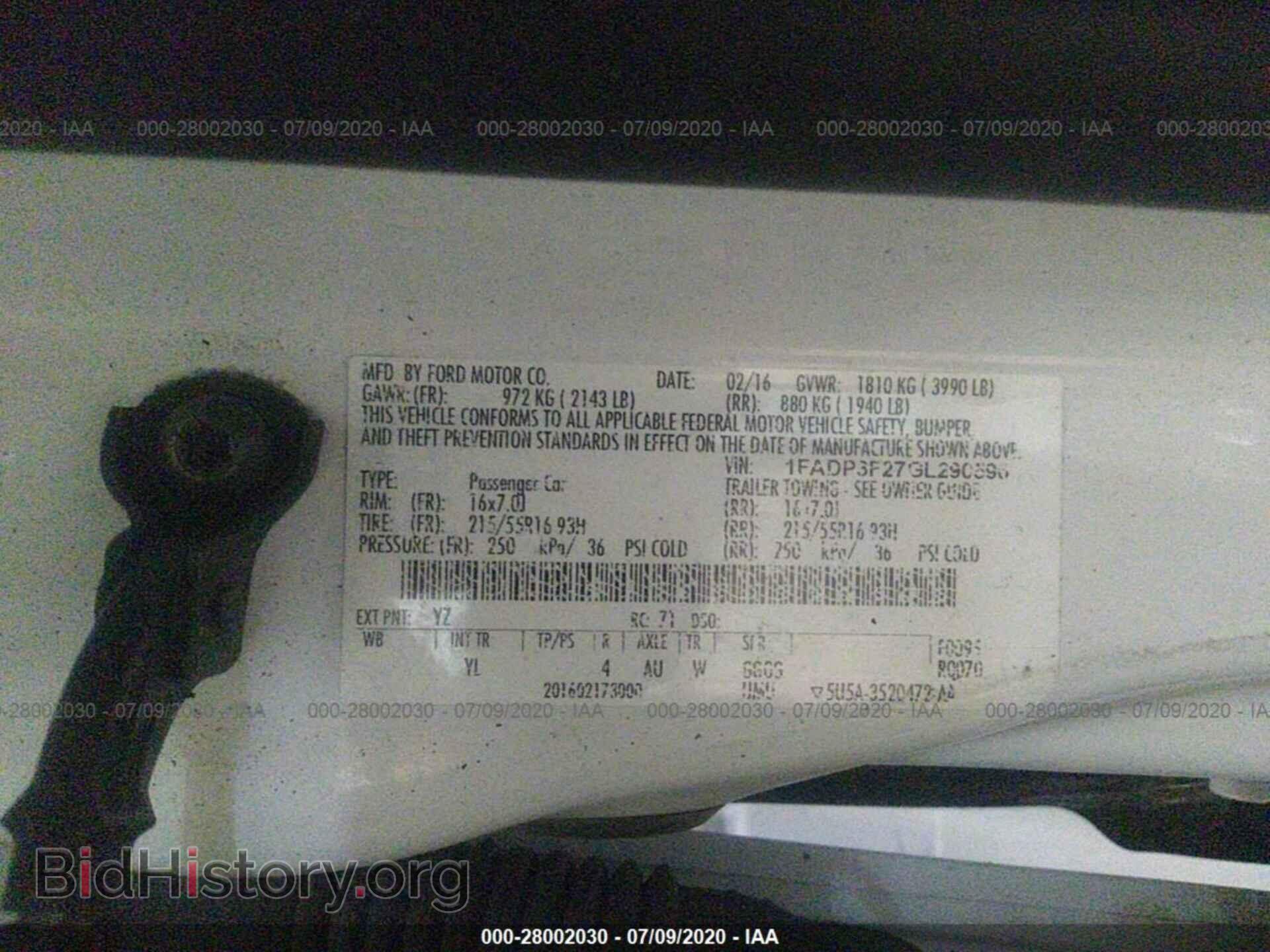 2016 FORD FOCUS - VIN: 1FADP3F27GL290596 - Photo 9