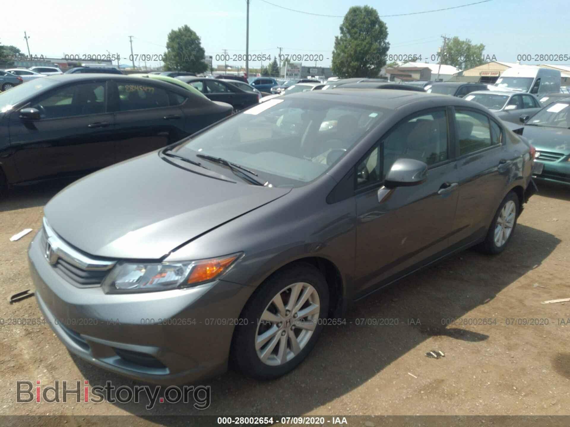 2012 HONDA CIVIC SDN - VIN: 2HGFB2F92CH575384 - Фото 2