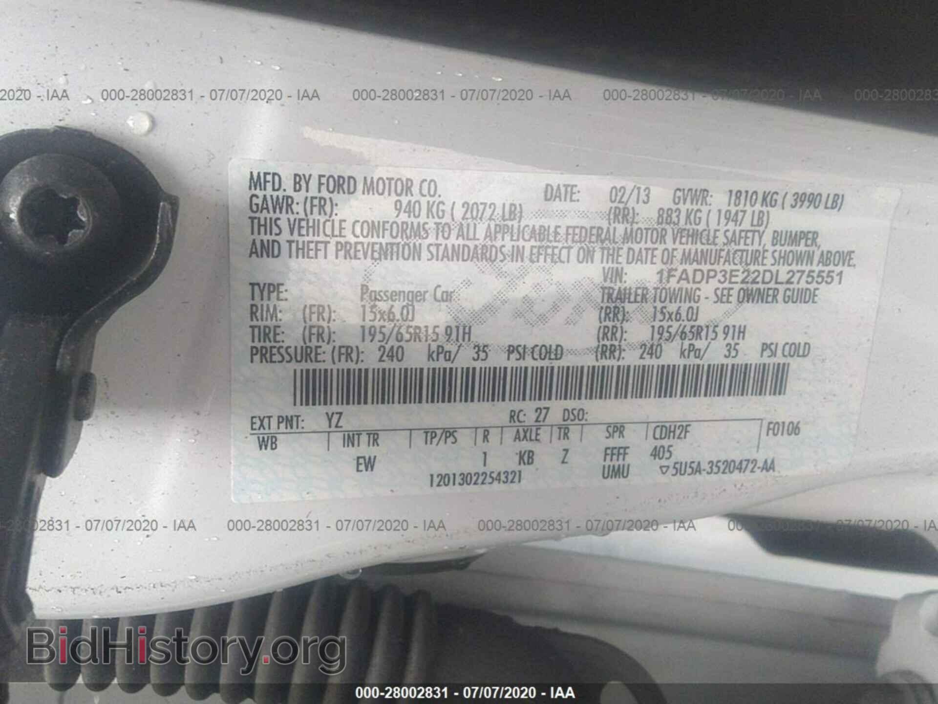 2013 FORD FOCUS - VIN: 1FADP3E22DL275551 - Photo 9