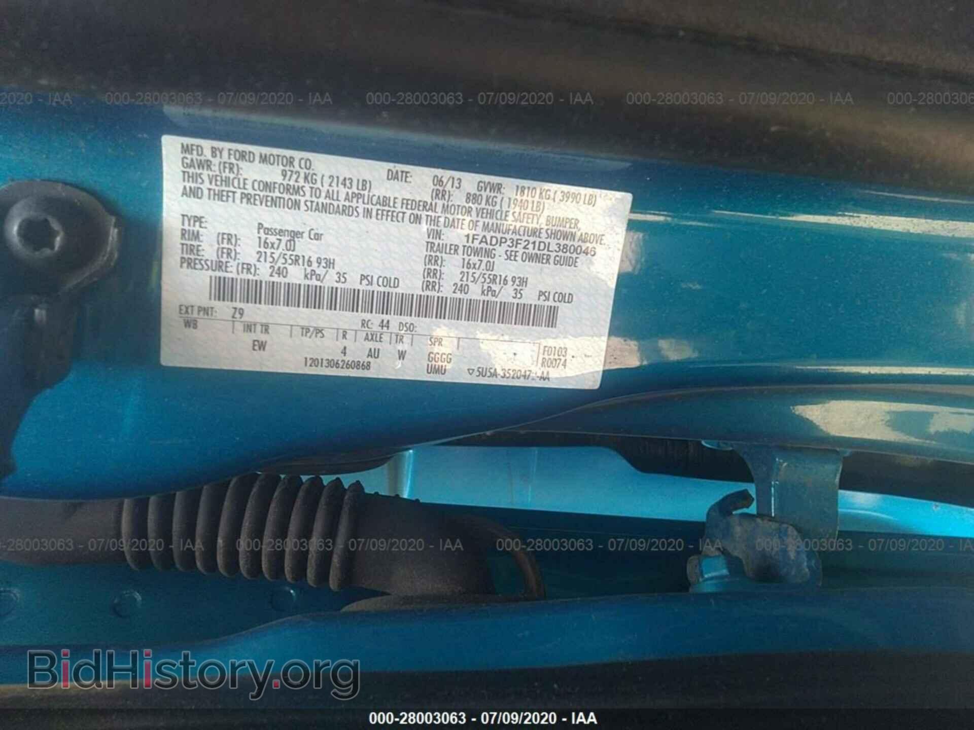 2013 FORD FOCUS - VIN: 1FADP3F21DL380046 - Photo 9