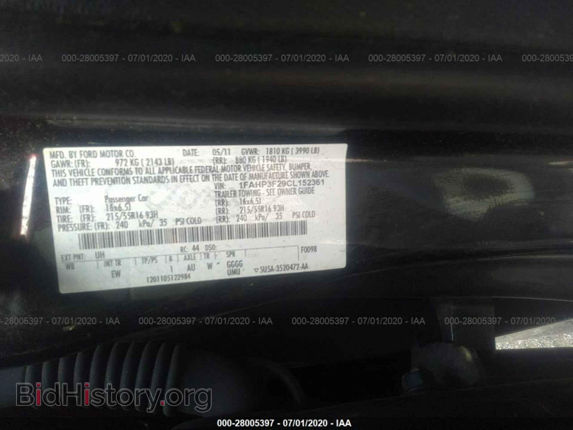 2012 FORD FOCUS - VIN: 1FAHP3F29CL152361 - Photo 9