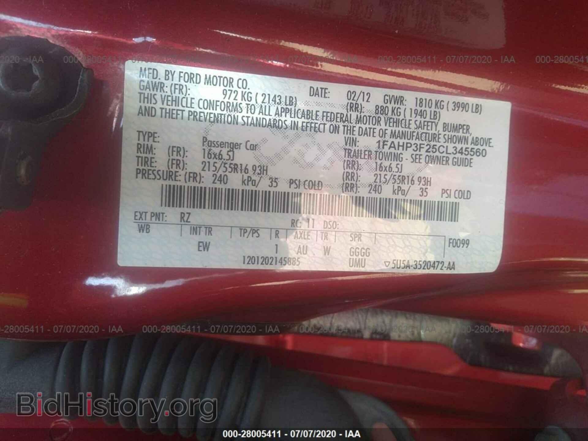 2012 FORD FOCUS - VIN: 1FAHP3F25CL345560 - Photo 9