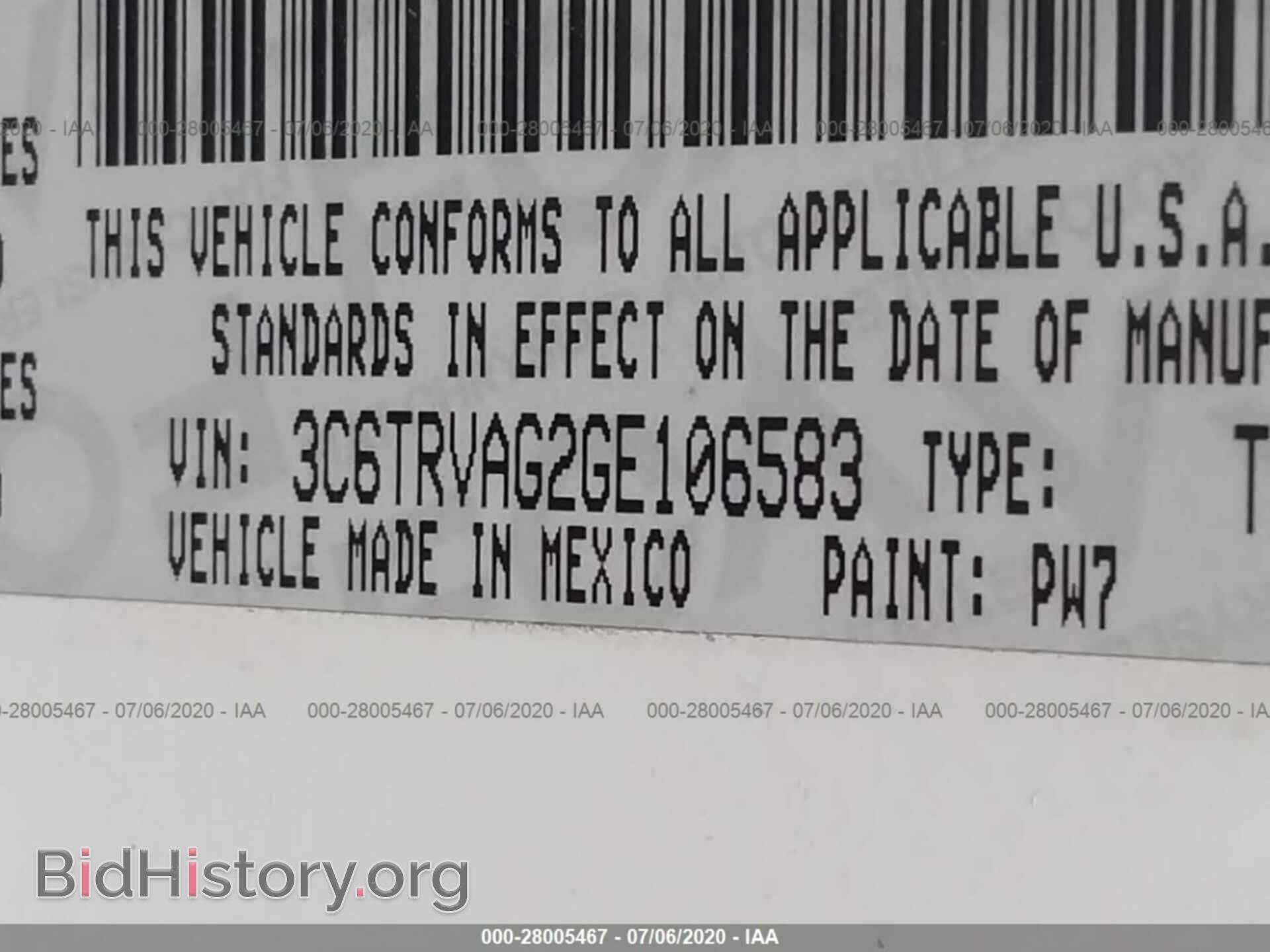 2016 RAM PROMASTER 1500 - VIN: 3C6TRVAG2GE106583 - Фото 9