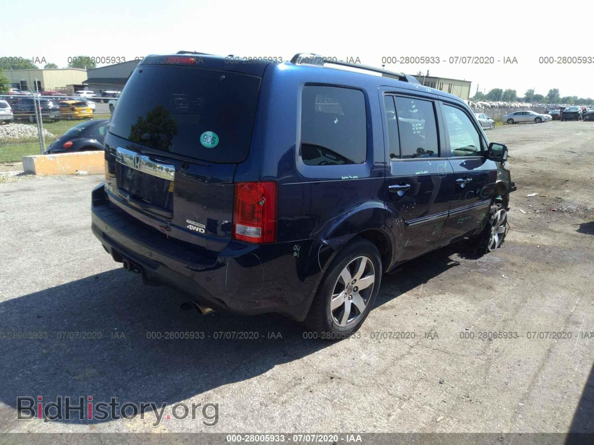2013 HONDA PILOT - VIN: 5FNYF4H92DB024657 - Фото 4
