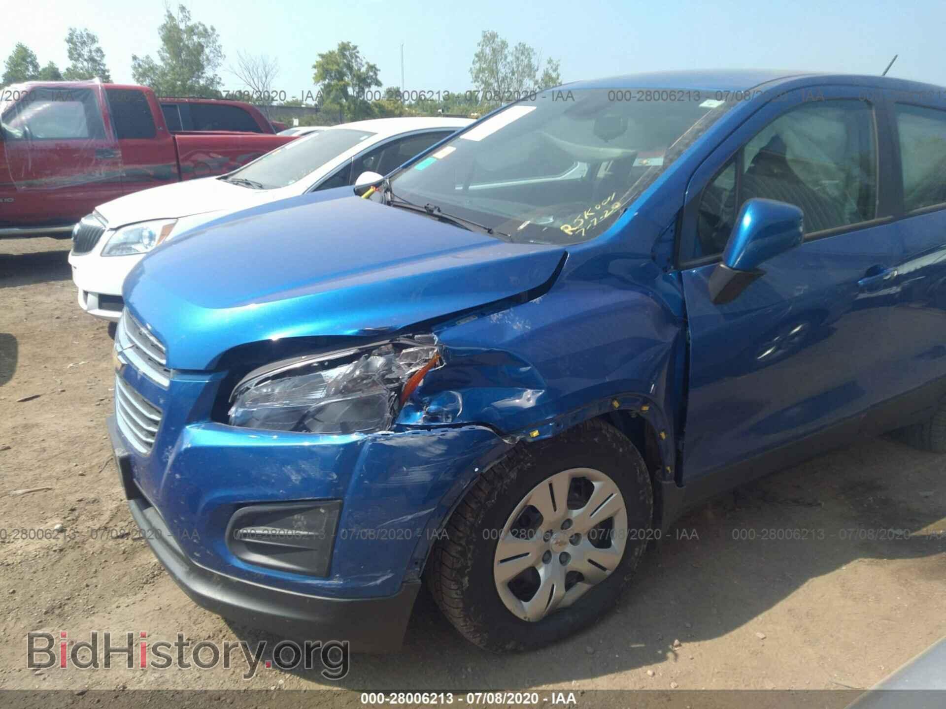 2015 CHEVROLET TRAX - VIN: KL7CJKSB9FB206514 - Фото 2
