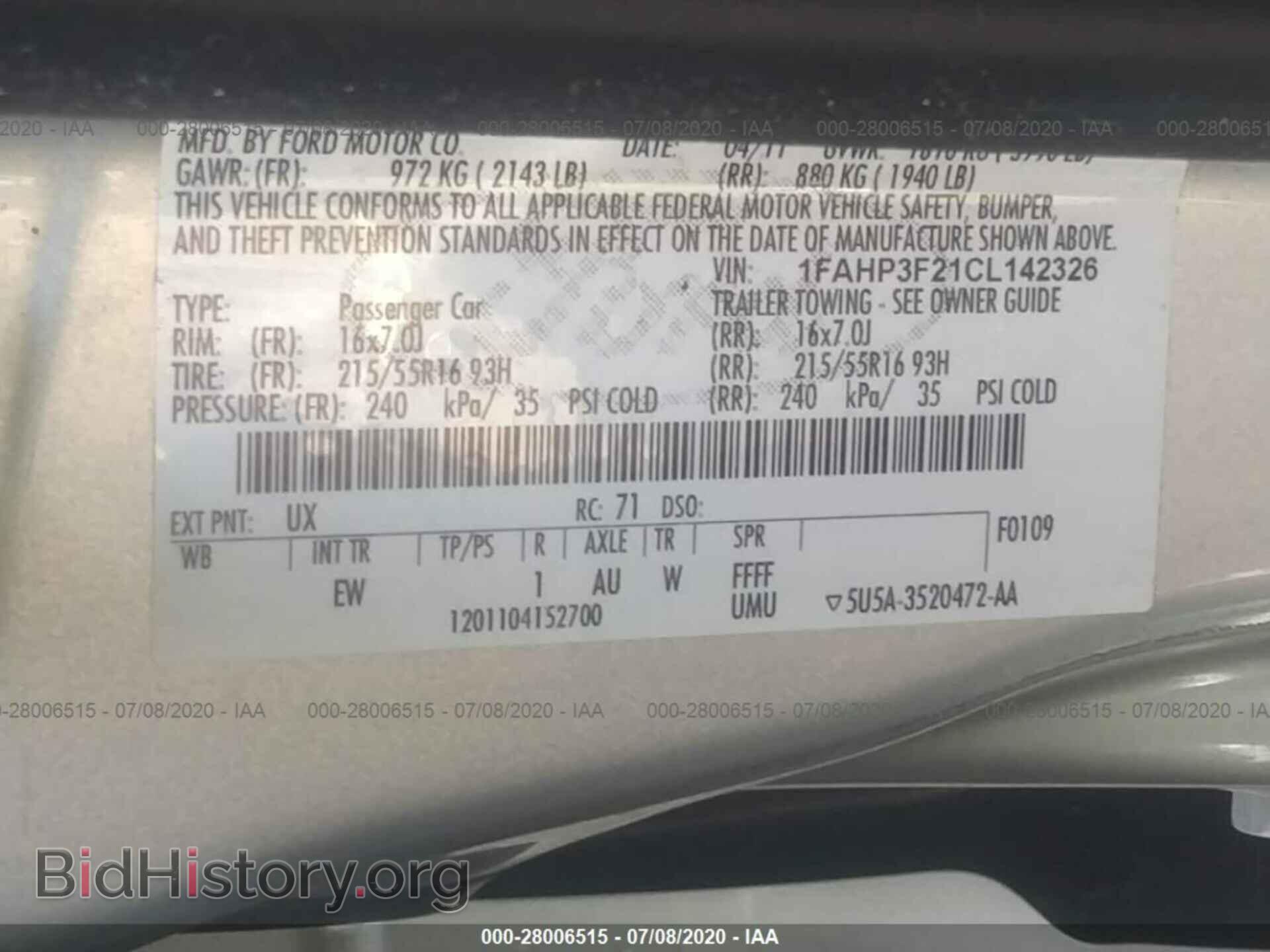 2012 FORD FOCUS - VIN: 1FAHP3F21CL142326 - Photo 9