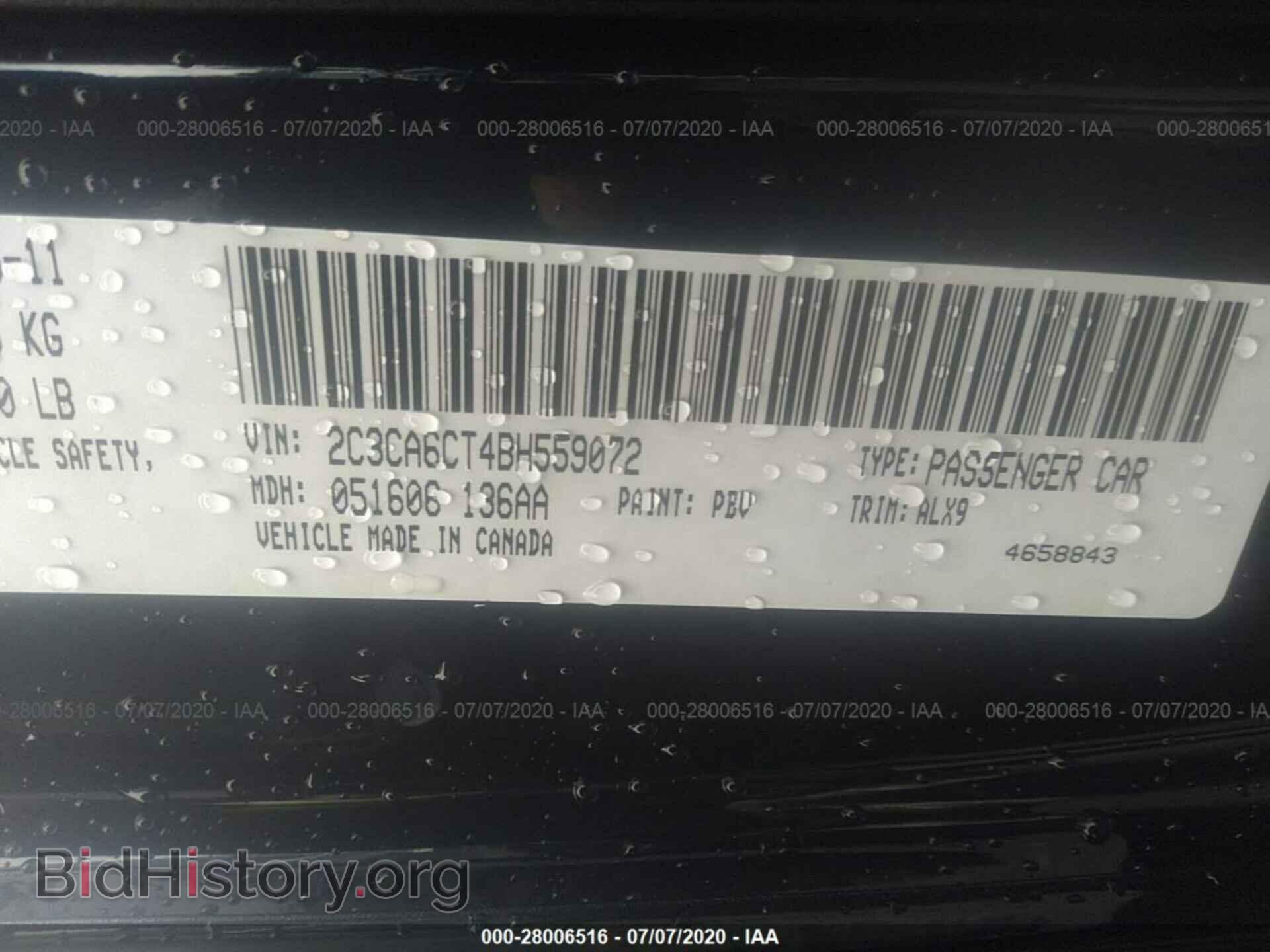 2011 CHRYSLER 300 - VIN: 2C3CA6CT4BH559072 - Photo 9
