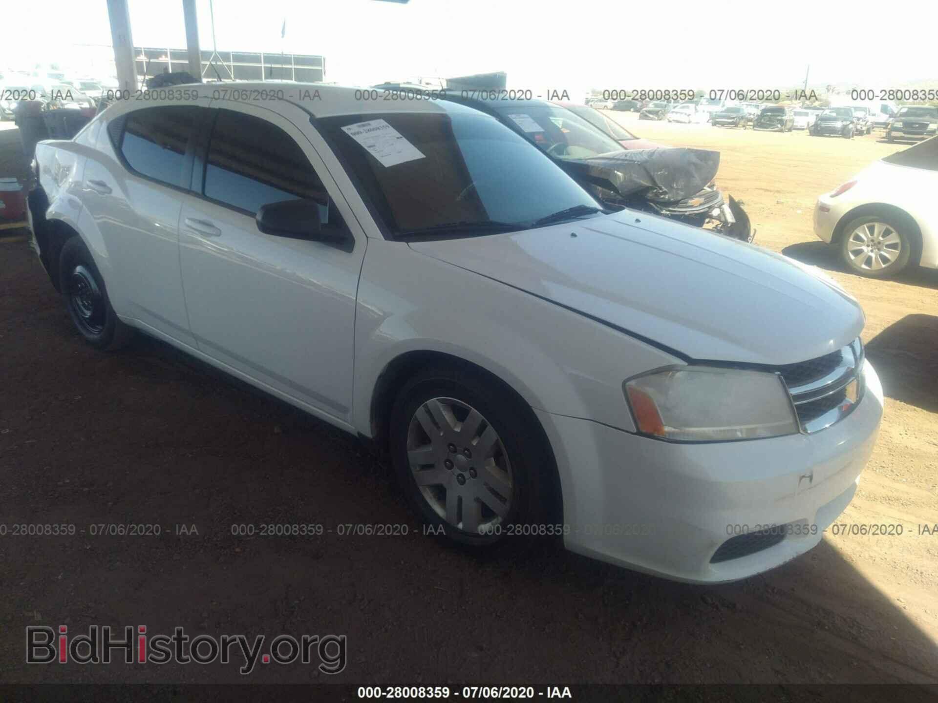 Photo 1C3CDZAB8CN220536 - DODGE AVENGER 2012