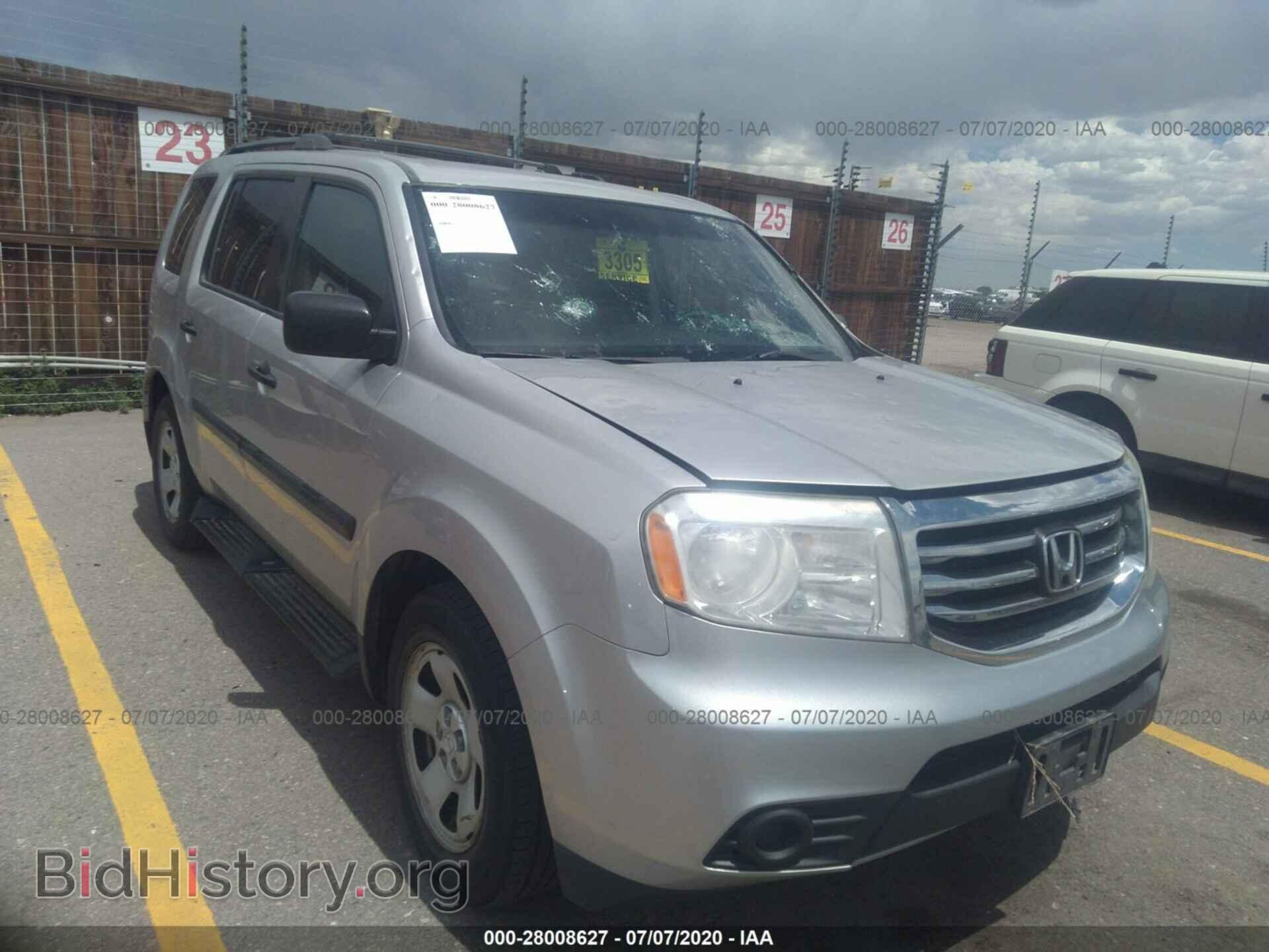 Photo 5FNYF4H20CB001945 - HONDA PILOT 2012