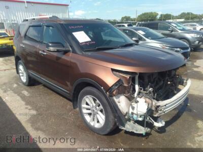 2012 Ford EXPLORER XLT, dark brown — VIN 1FMHK7D99CGA36436, IAAI