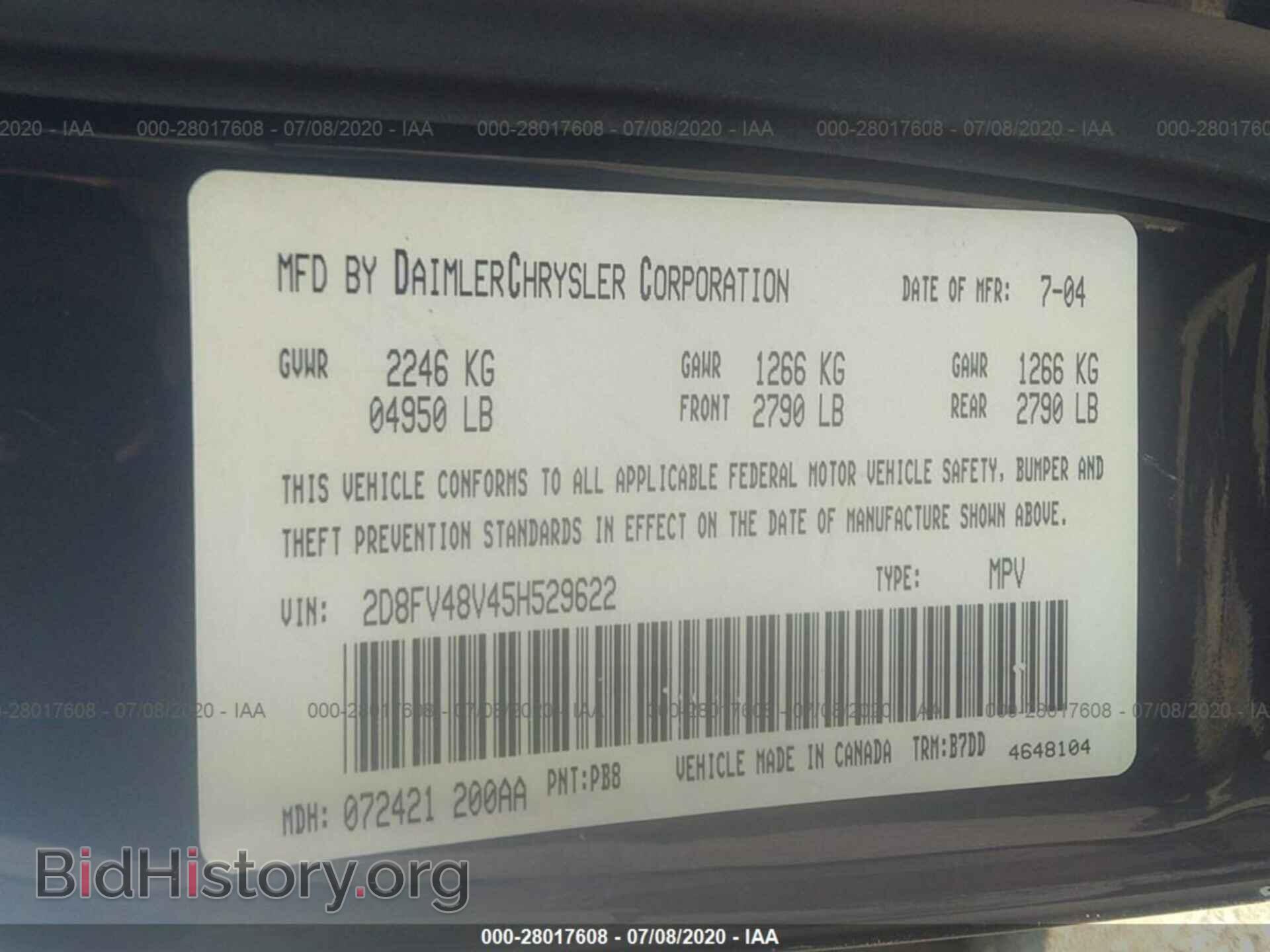 2005 DODGE MAGNUM - VIN: 2D8FV48V45H529622 - Фото 9