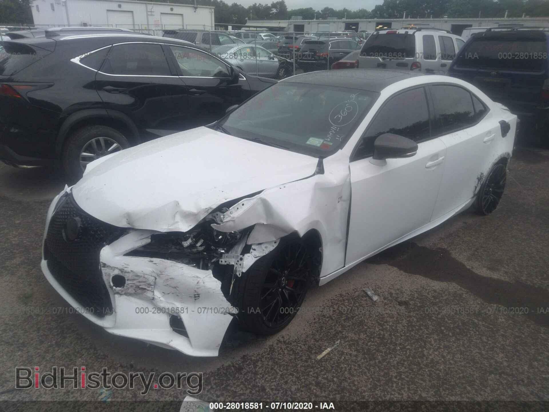 2016 LEXUS IS 350 - VIN: JTHCE1D24G5010784 - Фото 2