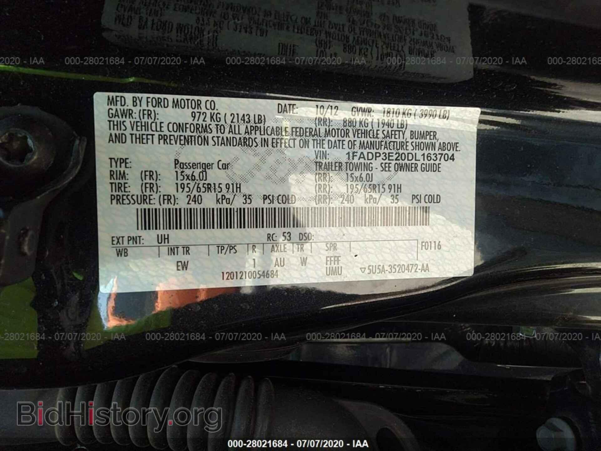 2013 FORD FOCUS - VIN: 1FADP3E20DL163704 - Photo 9