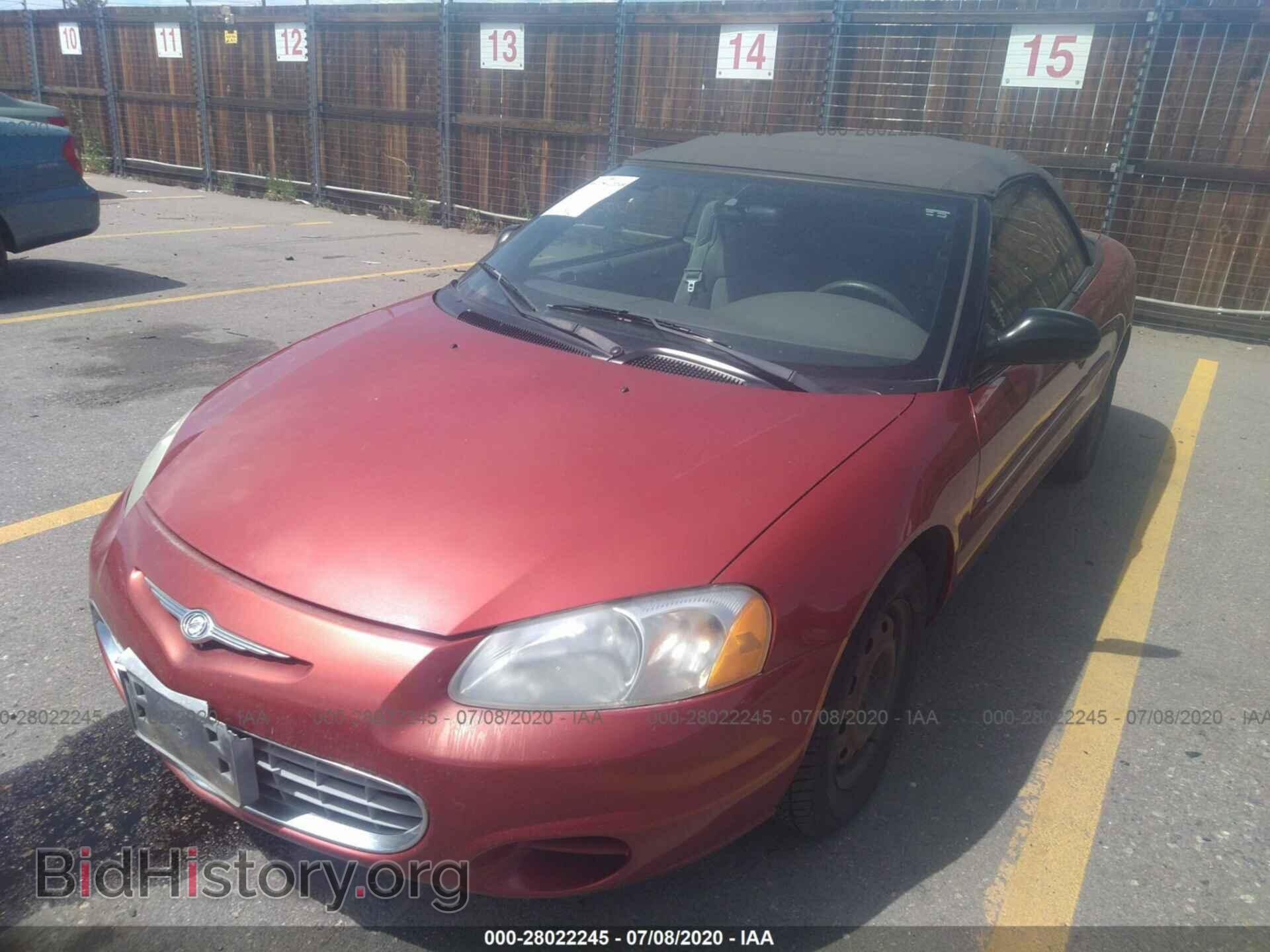 2002 CHRYSLER SEBRING - VIN: 1C3EL45X72N187130 - Фото 2