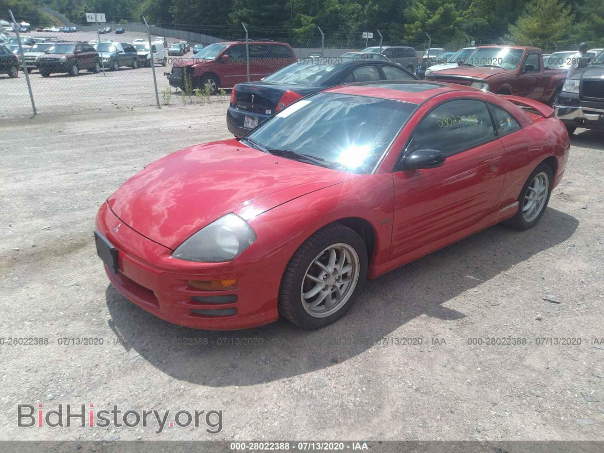 2001 MITSUBISHI ECLIPSE - VIN: 4A3AC54H41E150218 - Фото 2
