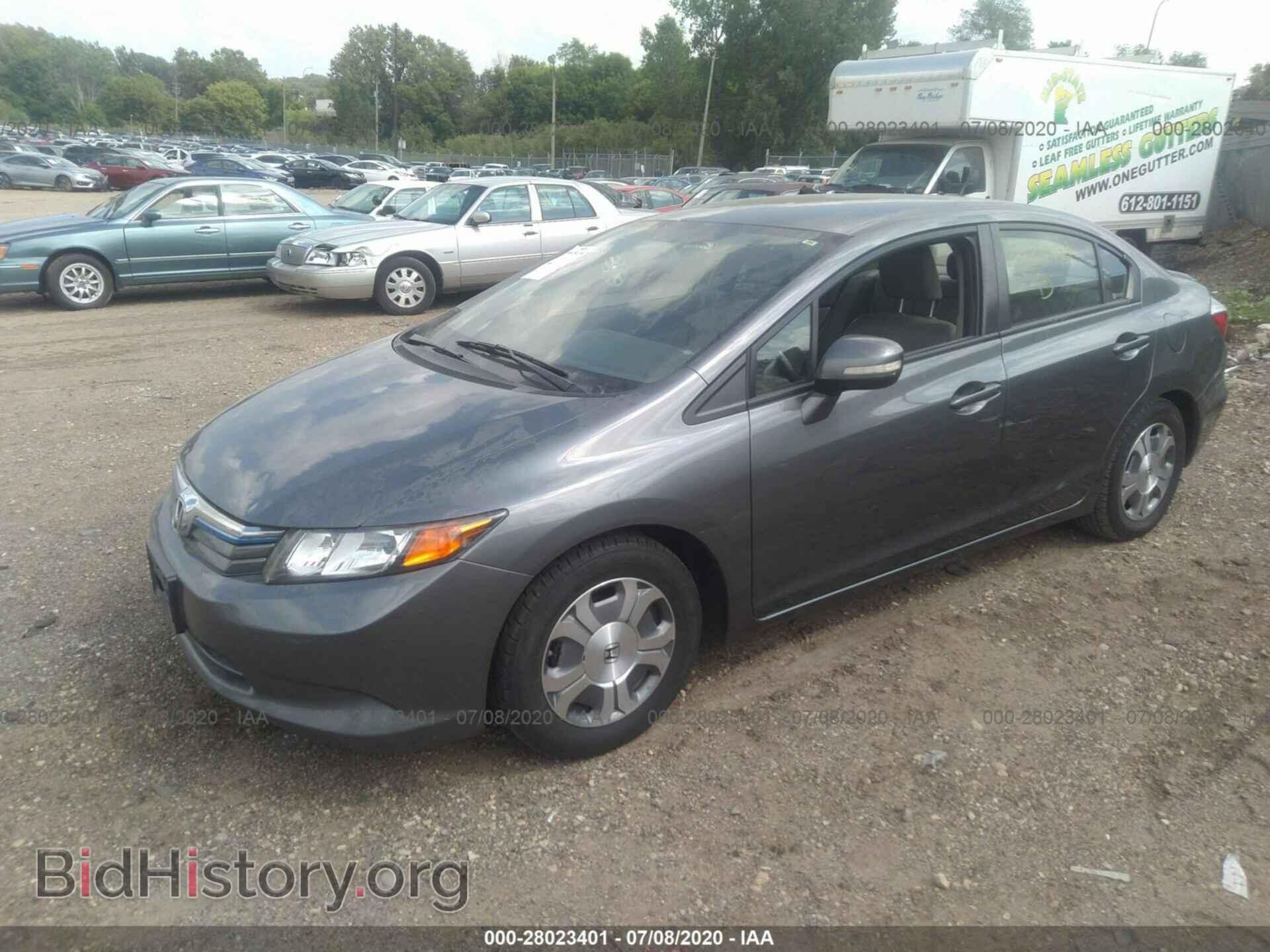 2012 HONDA CIVIC - VIN: JHMFB4F33CS001387 - Фото 2