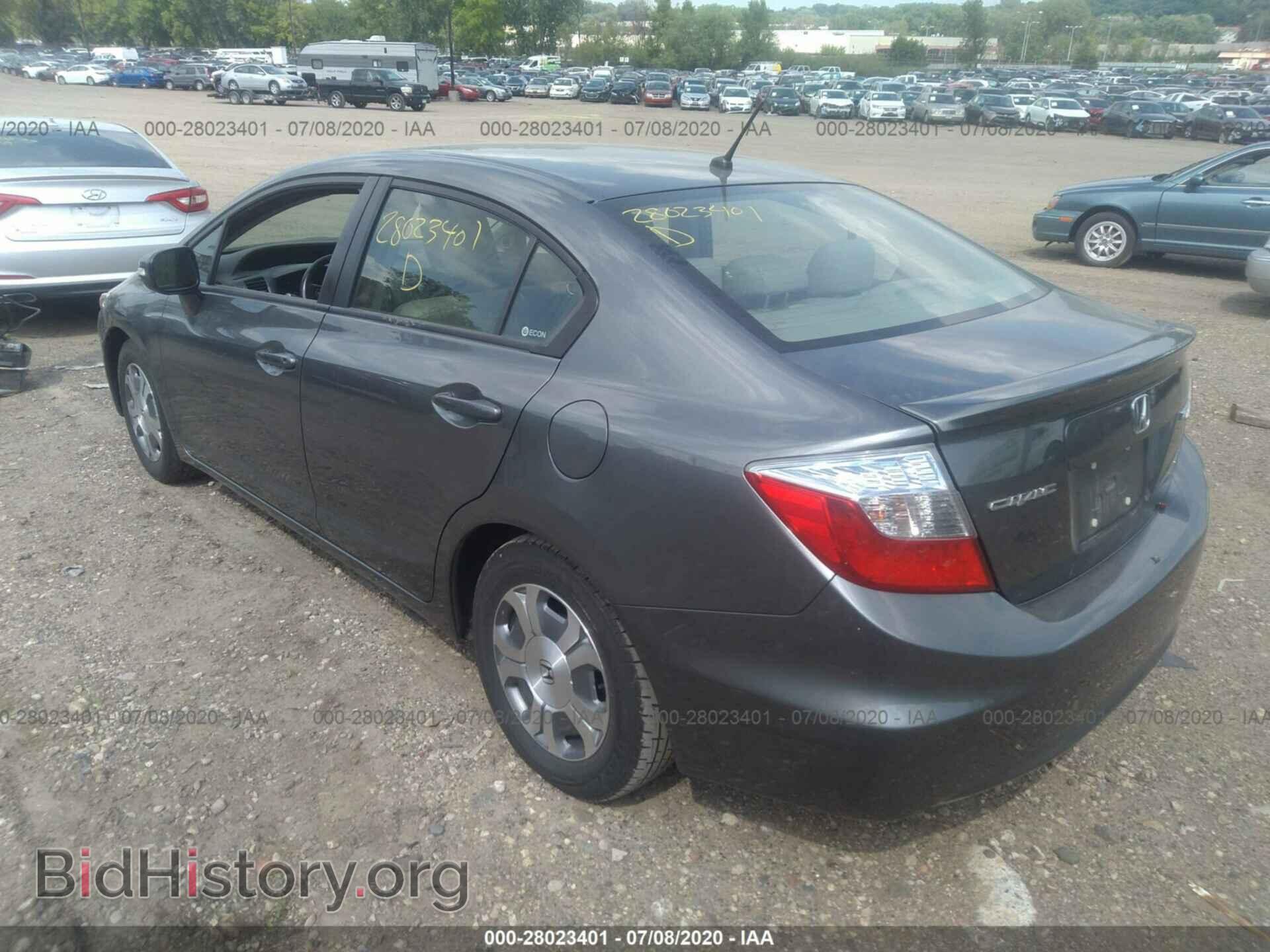 2012 HONDA CIVIC - VIN: JHMFB4F33CS001387 - Фото 3